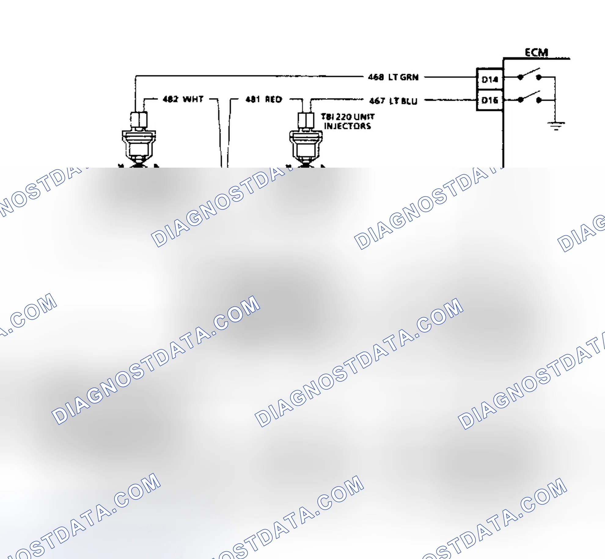 Scheme 11: HEI Ignition & Injector Circuits (2.8L, 4.3L TBI, 5.0L, 5.7L & 7.4L Without 4L80-E Transmission)