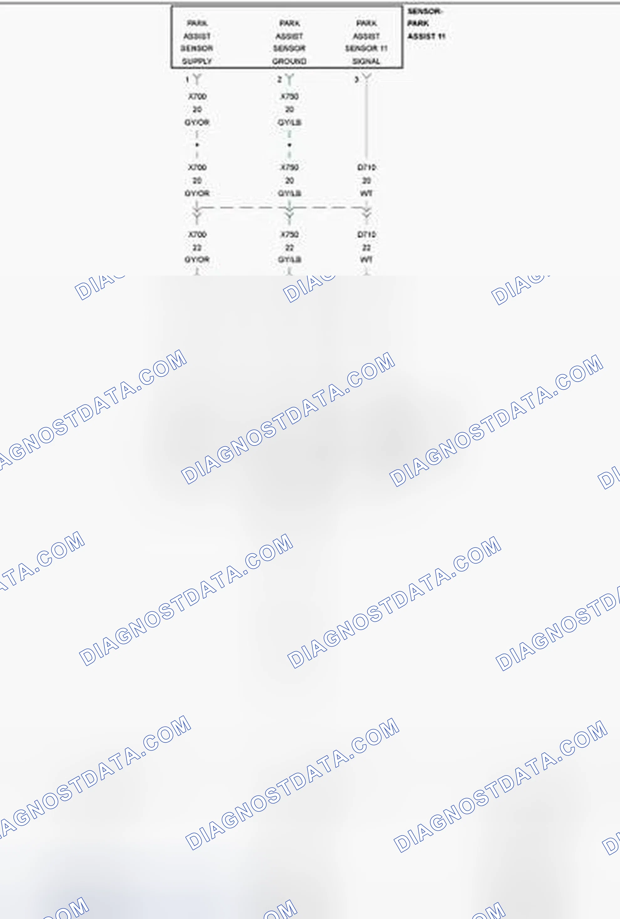 Scheme 124: B1298-11-PTS SENSOR 11 - CIRCUIT SHORT TO GROUND
