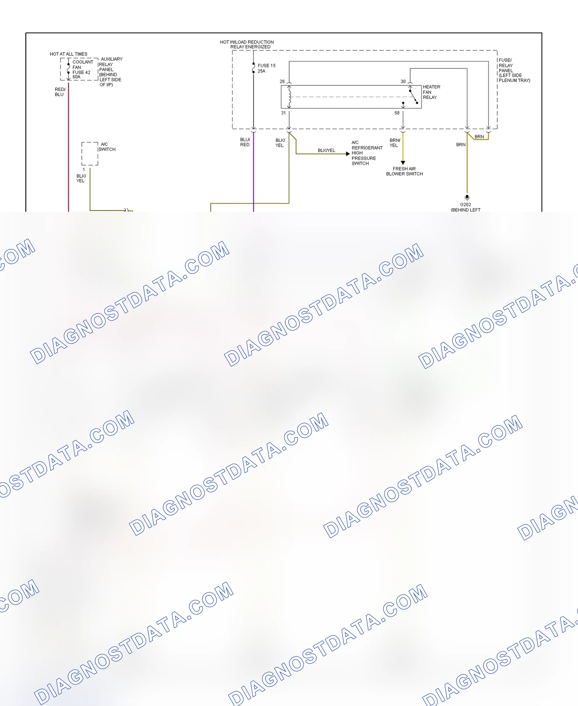 Scheme 1: Electric Cooling Fan System Wiring Diagram