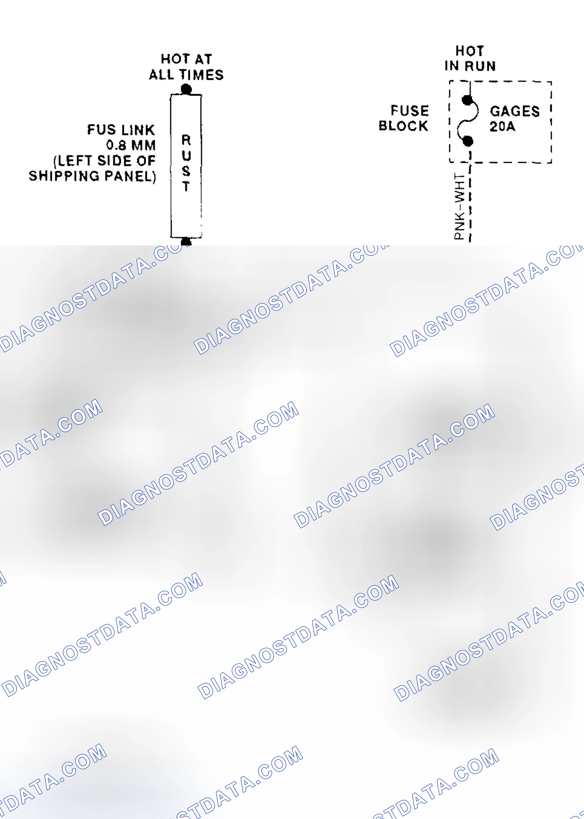Scheme 6: Cooling Fan Circuit Wiring Diagram ("P" Series - 7.4L VIN N)