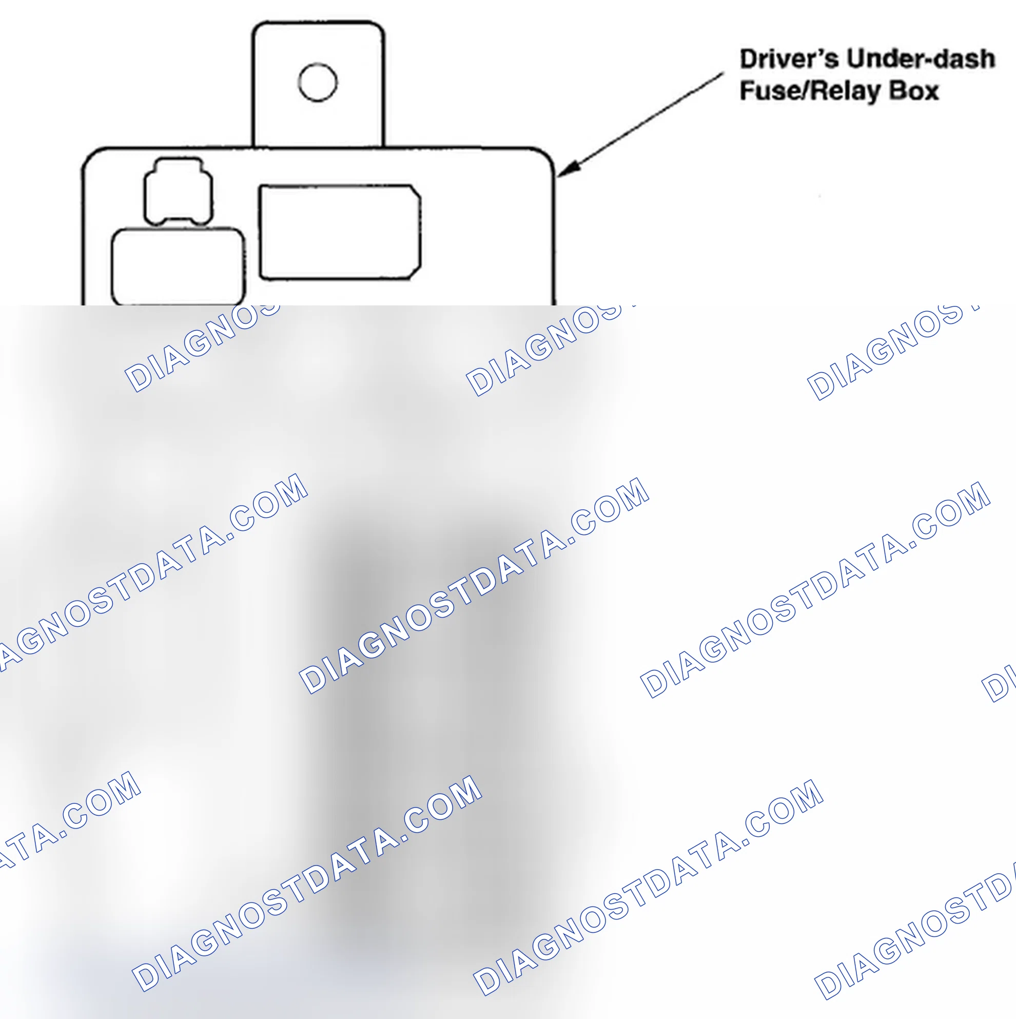 Scheme 343: Driver's Under-Dash Fuse/Relay Box (6-1)