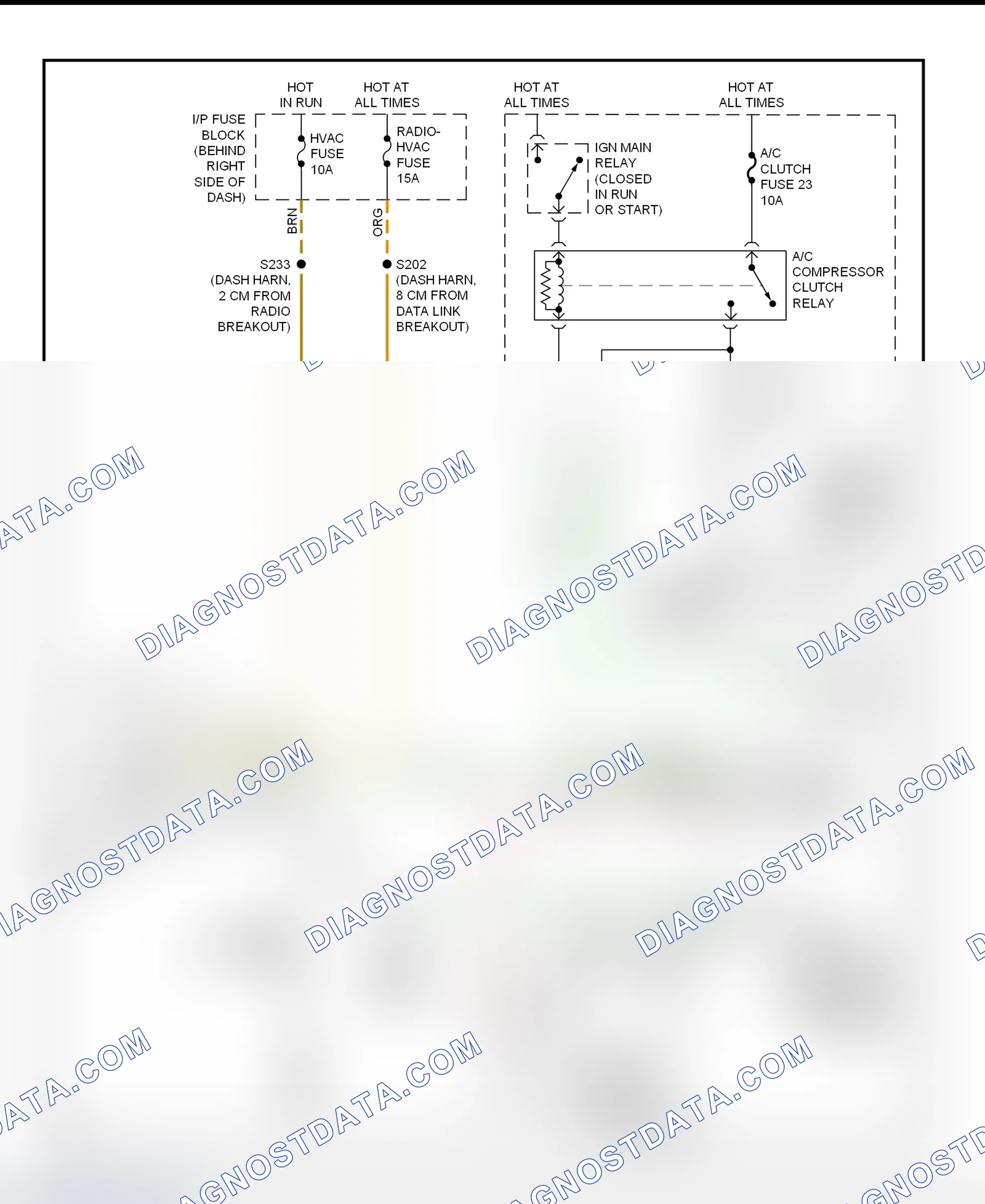 Scheme 31: A/C Compressor Clutch Control Circuit Wiring Diagram (2000-01 Intrigue)