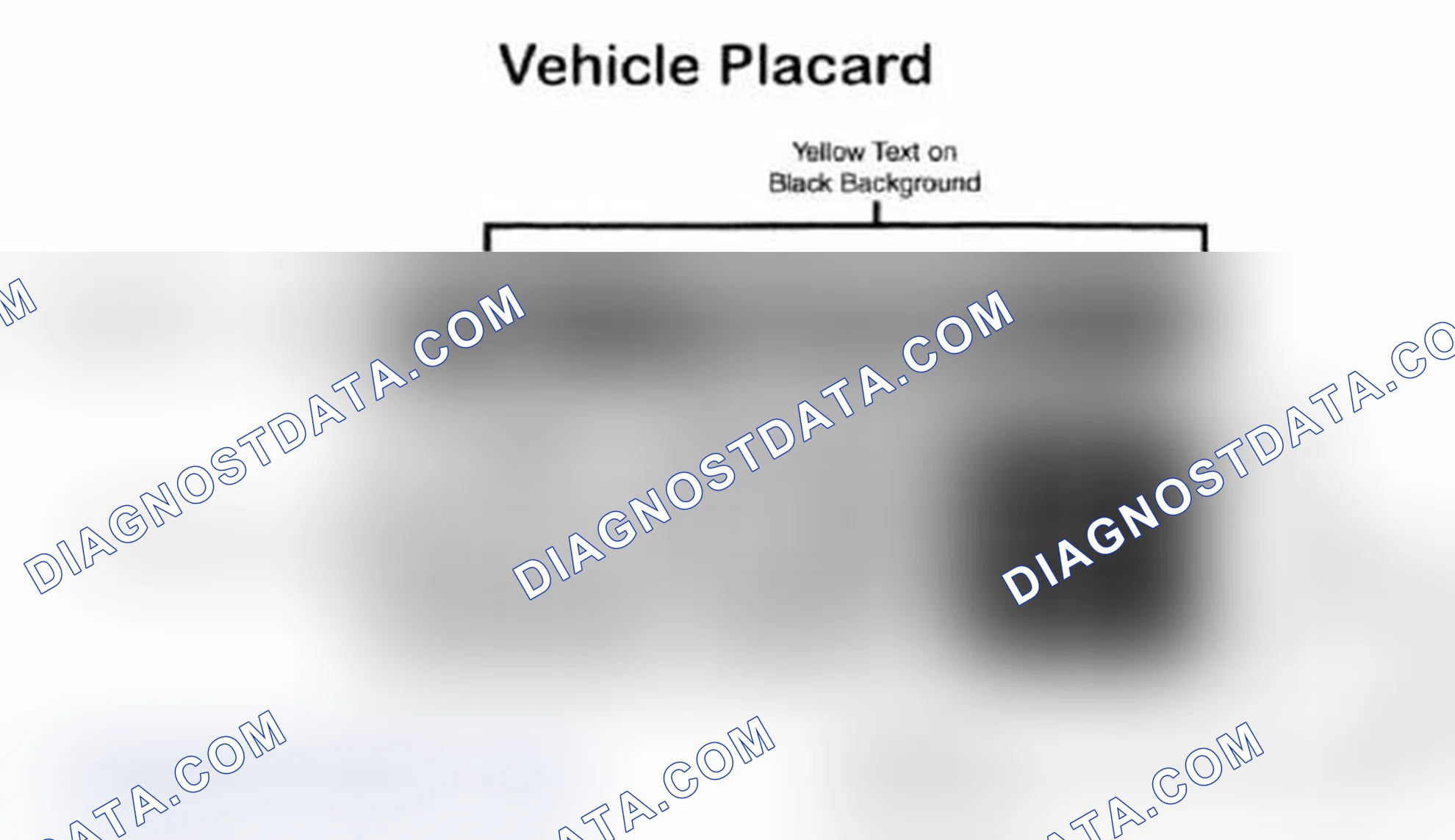 Scheme 28: Vehicle Tire Placard - Typical