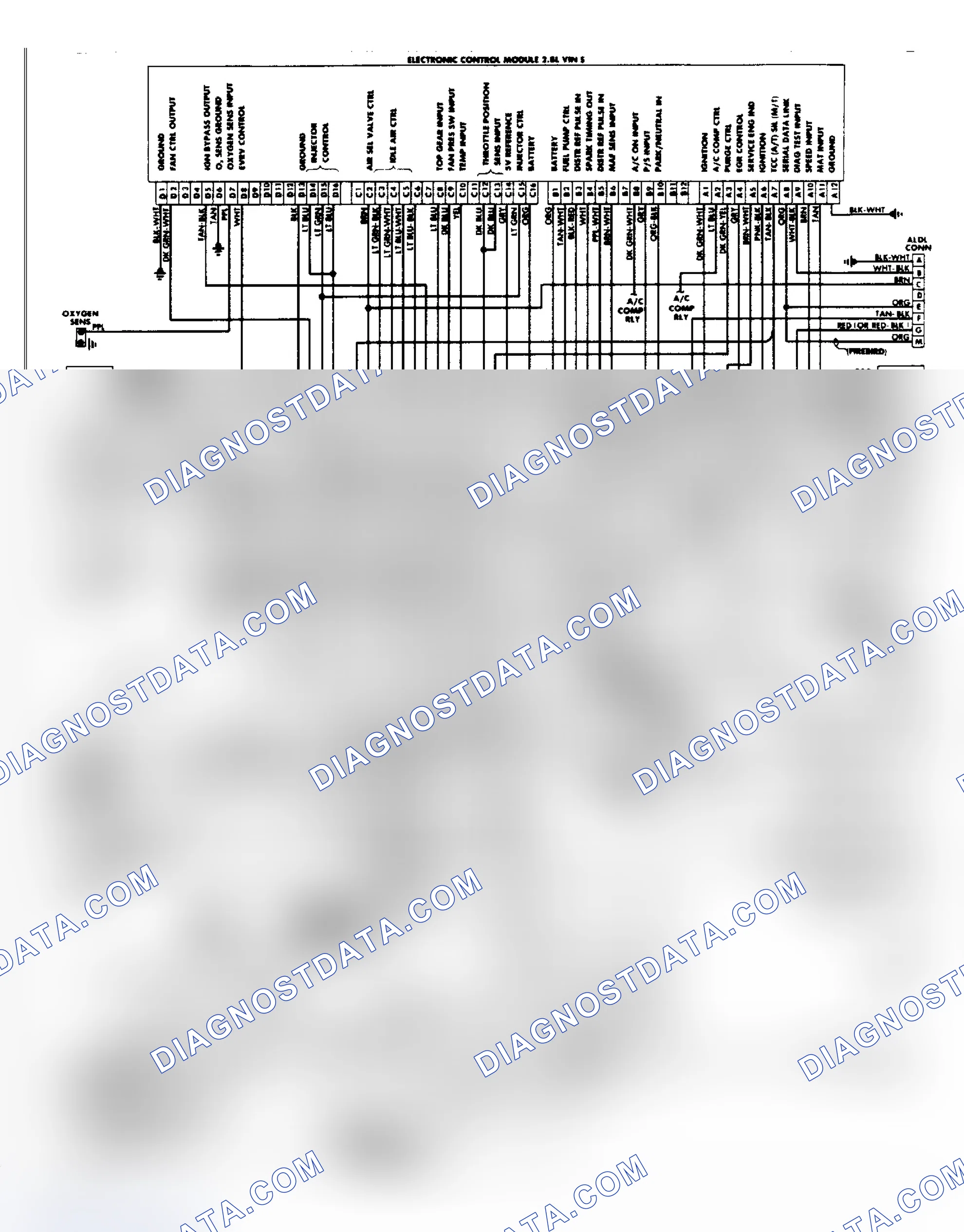 Scheme 34: Wiring Diagram: Camaro & Firebird 2.8L PFI System