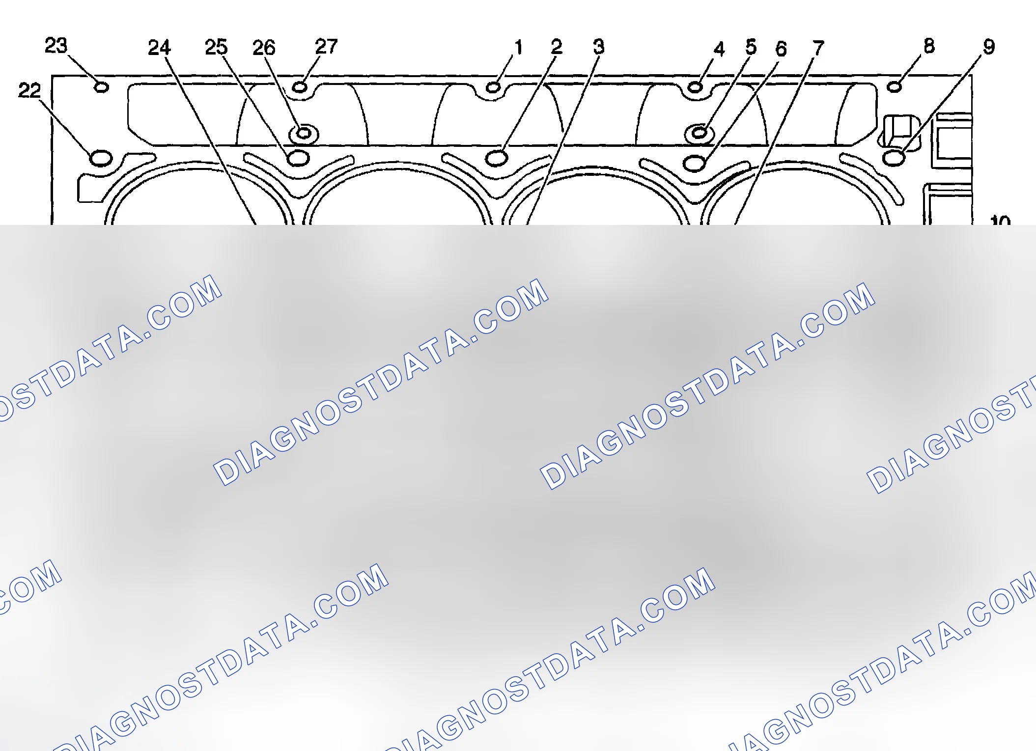 Scheme 740: Engine Block-Right Side View