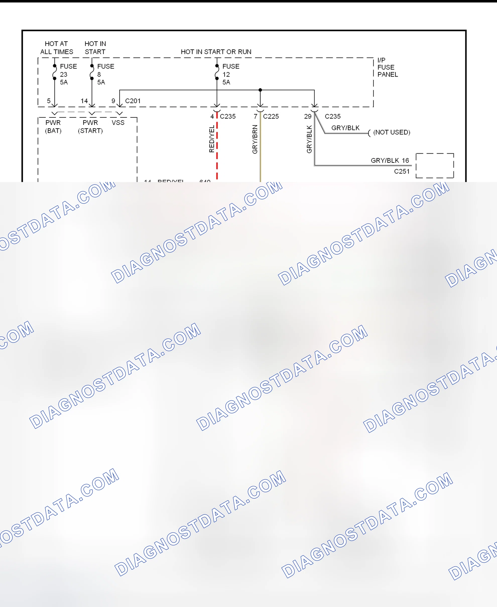 Scheme 3: Variable Assist Power Steering Wiring Diagram (1997 Sable & Taurus)