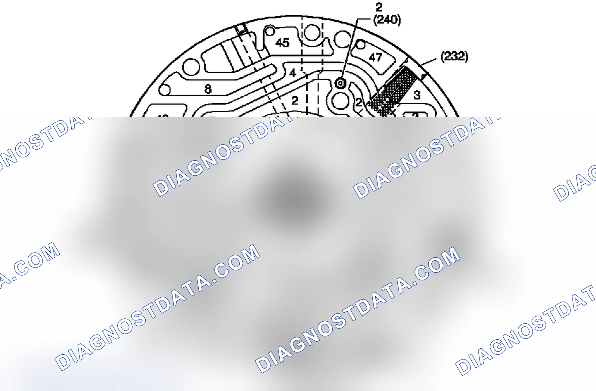 Scheme 27: Pump Cover Fluid Passages (Pump Body Side)