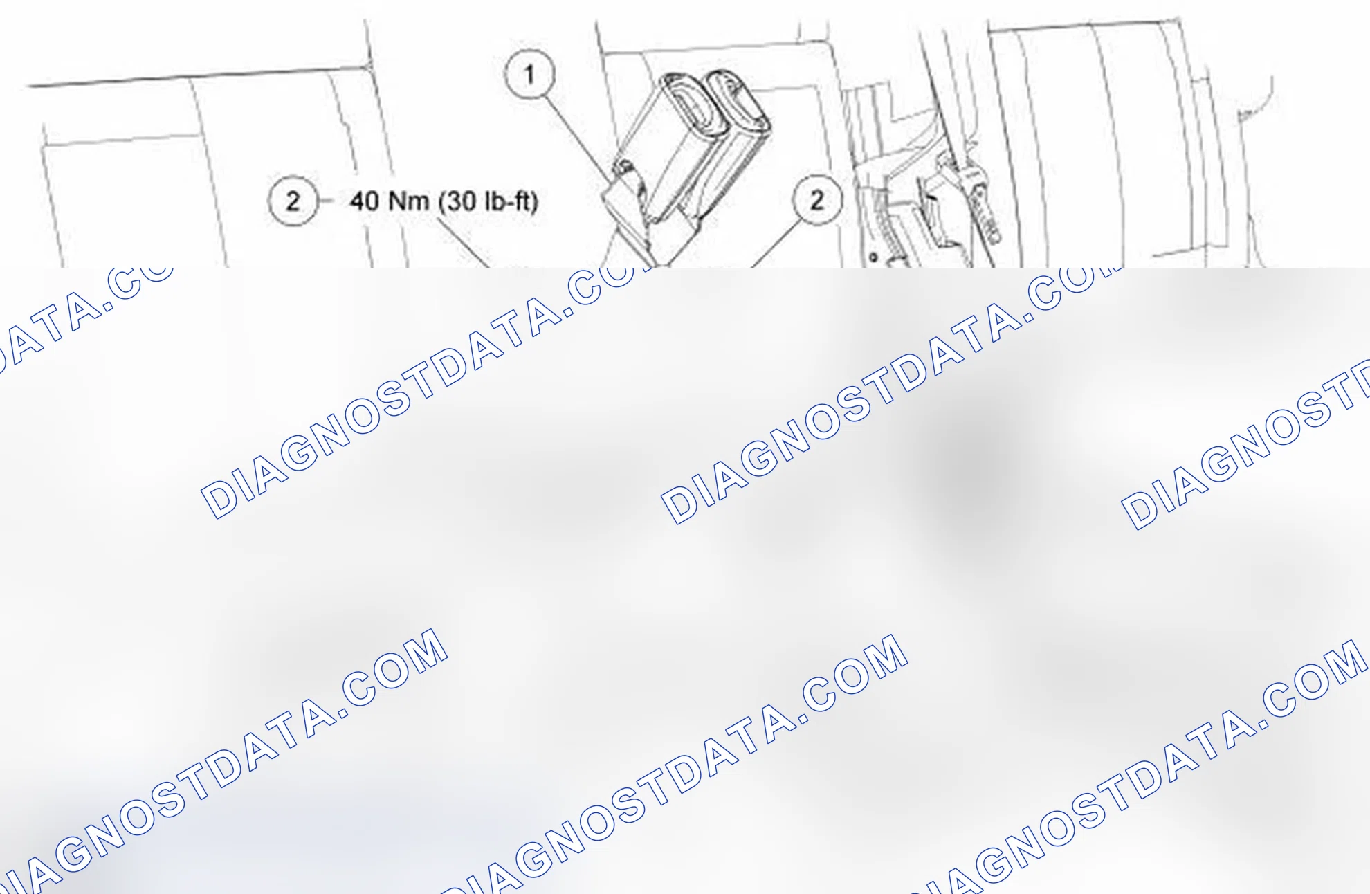 Scheme 4: Safety Belt Buckle - Second Row, Center and RH, 60/40, Bench