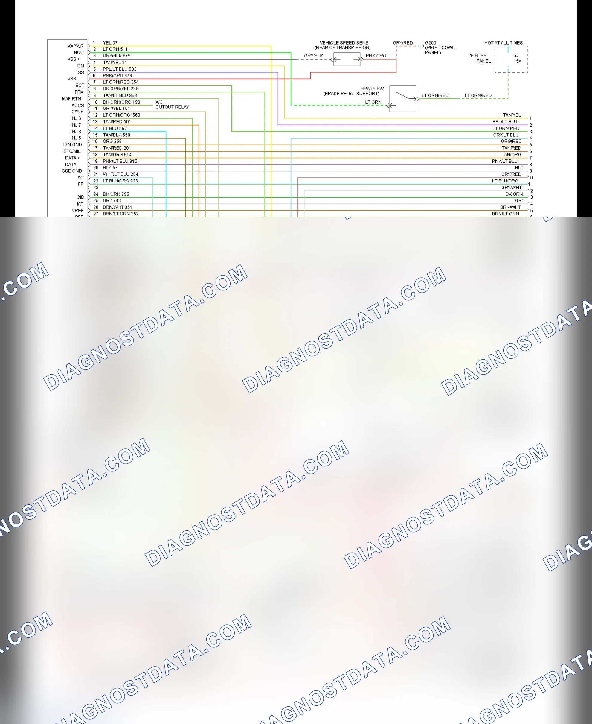 Scheme 108: EEC-IV Wiring Diagram (Crown Victoria & Grand Marquis 4.6L - 1 Of 3)