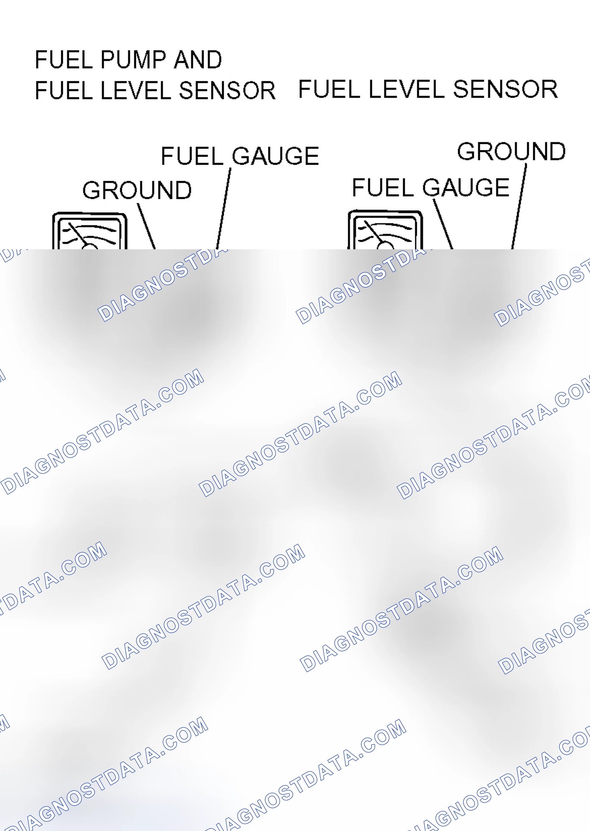 Scheme 299: FUEL LEVEL SENSOR RESISTANCE
