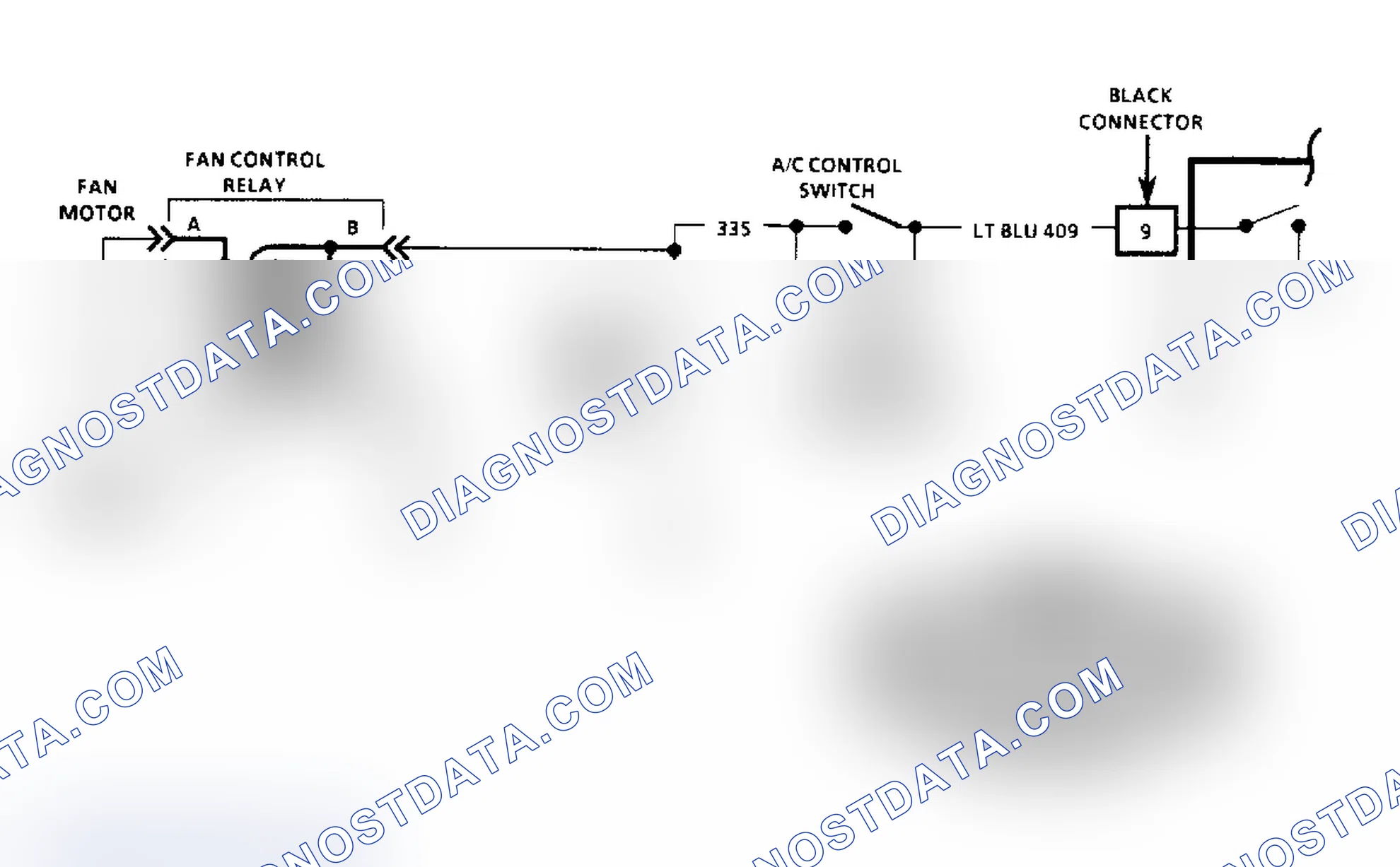 Scheme 166: Chart C12 Schematic: Engine Cooling Fan (2.5L A Body)