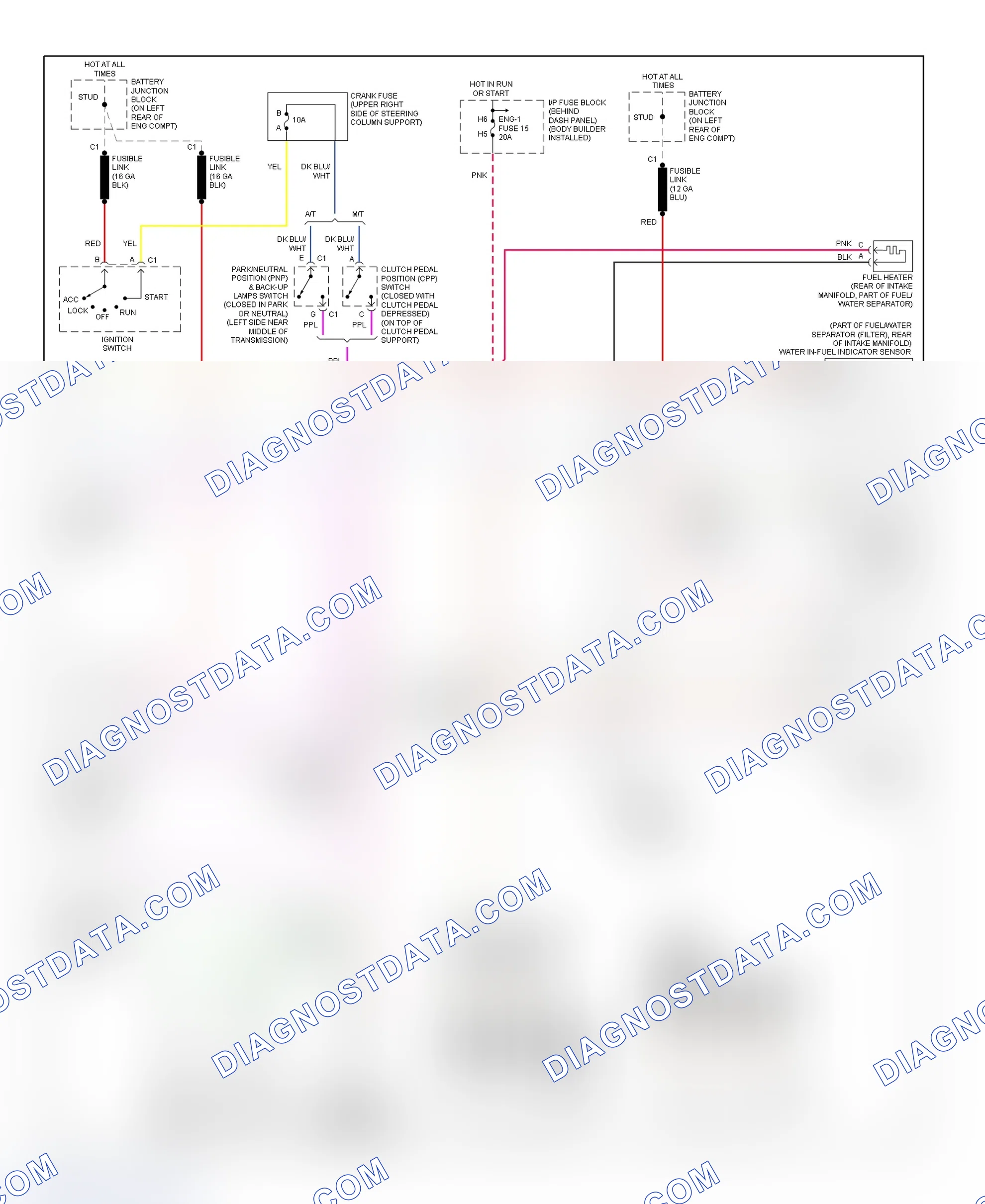 Scheme 101: PCM Wiring Diagram (Forward Control - Commercial Chassis - 6.5L VIN Y - 3 Of 3)