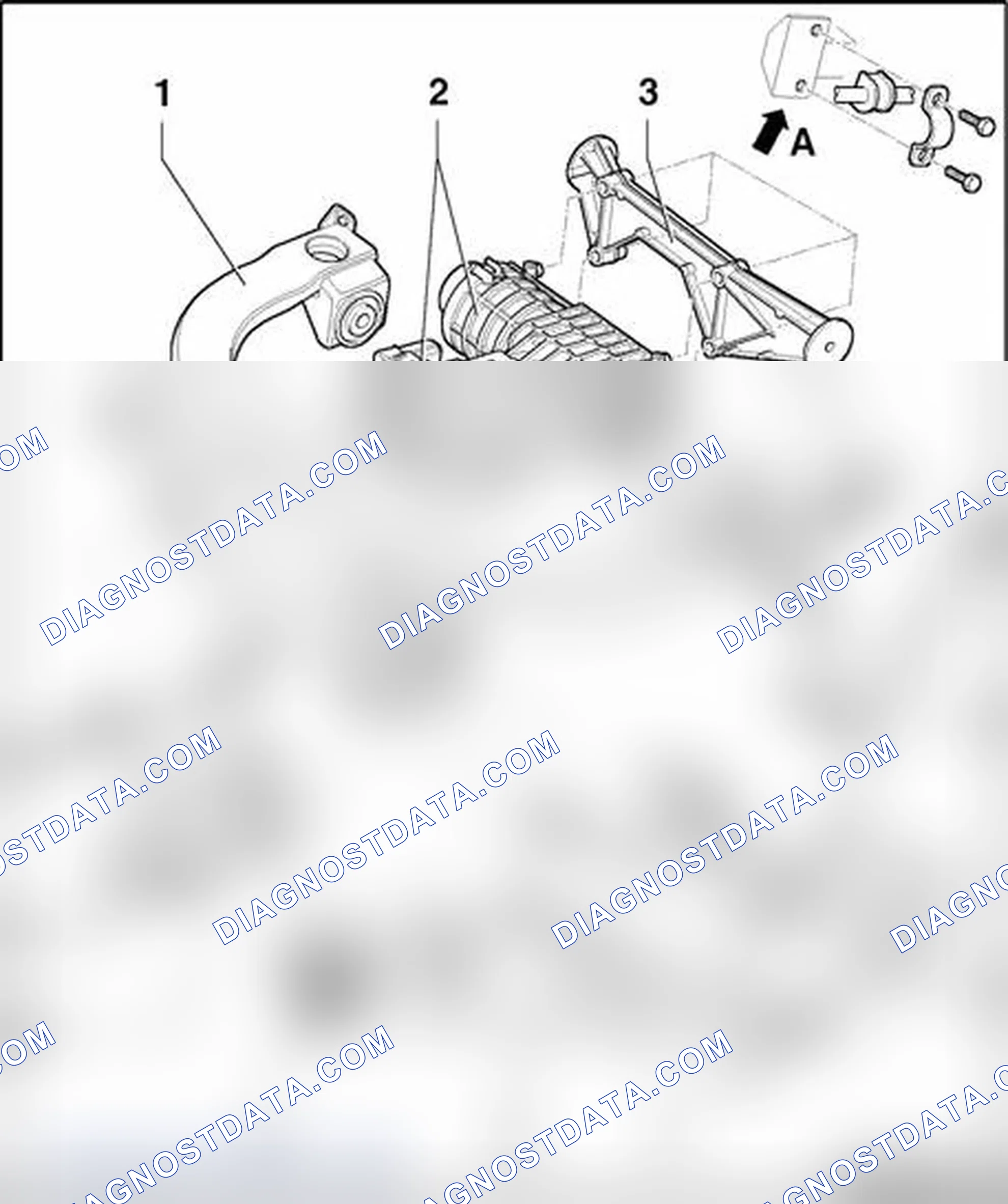 Scheme 1020: Rear axle, assembly overview
