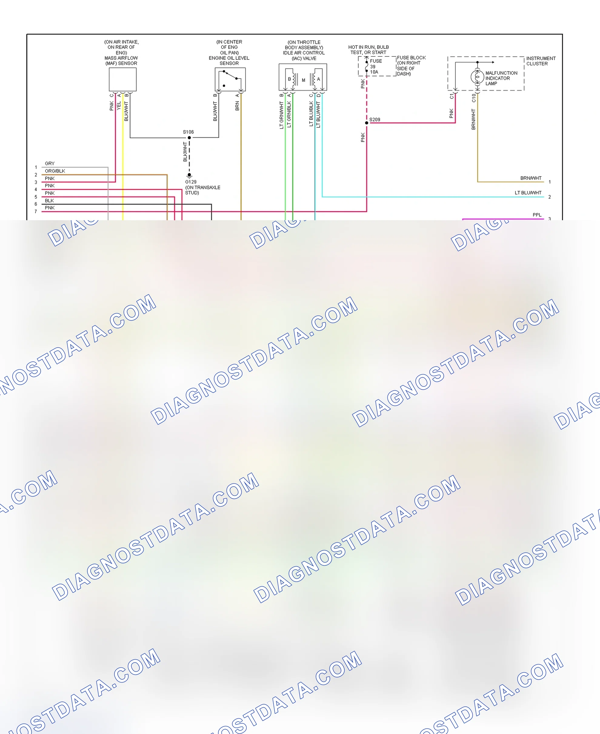 Scheme 127: PCM Wiring Diagram (Lumina - 3.1L - 3 Of 4)