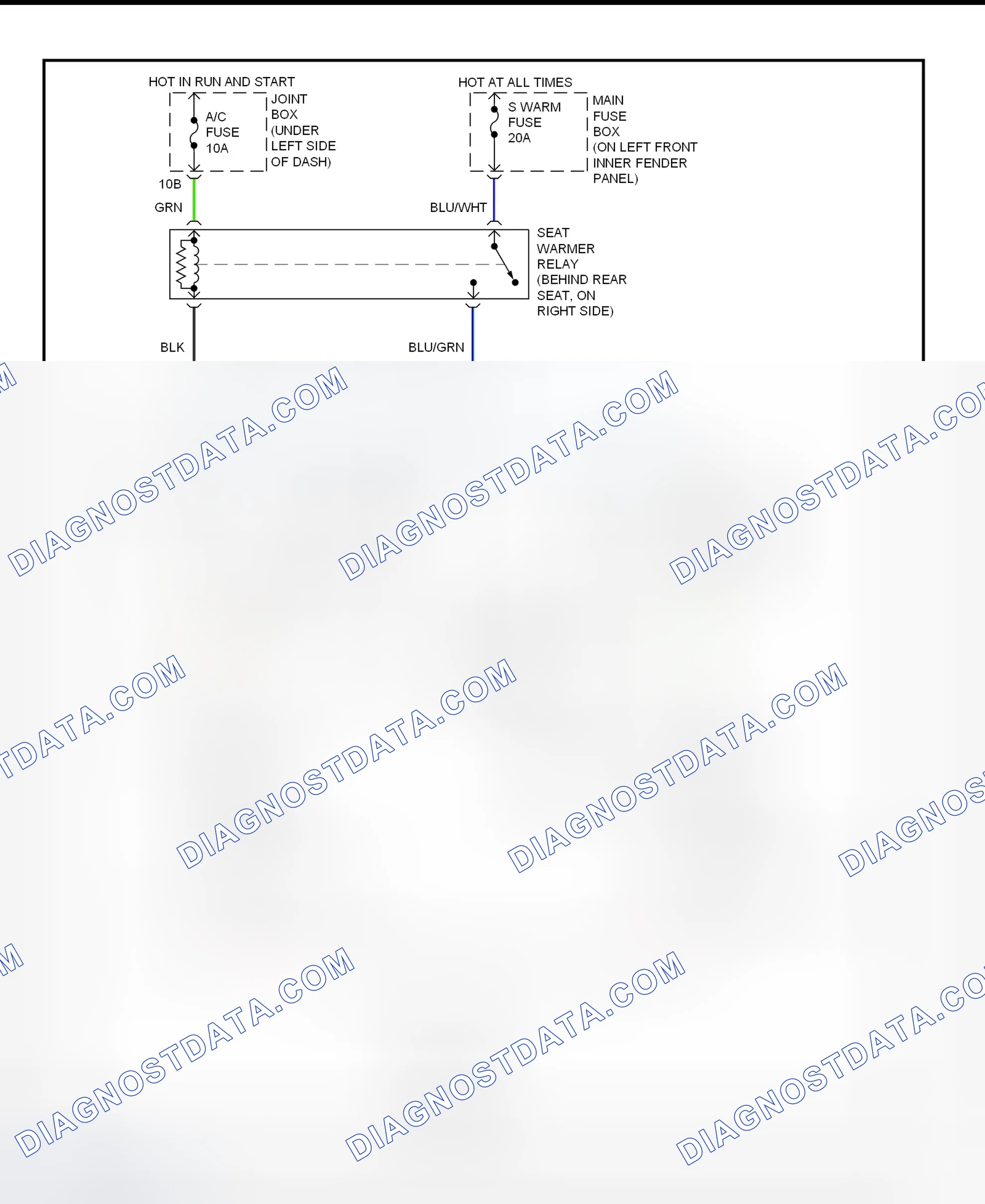 Scheme 4: Heated Seat System Wiring Diagram (Millenia)