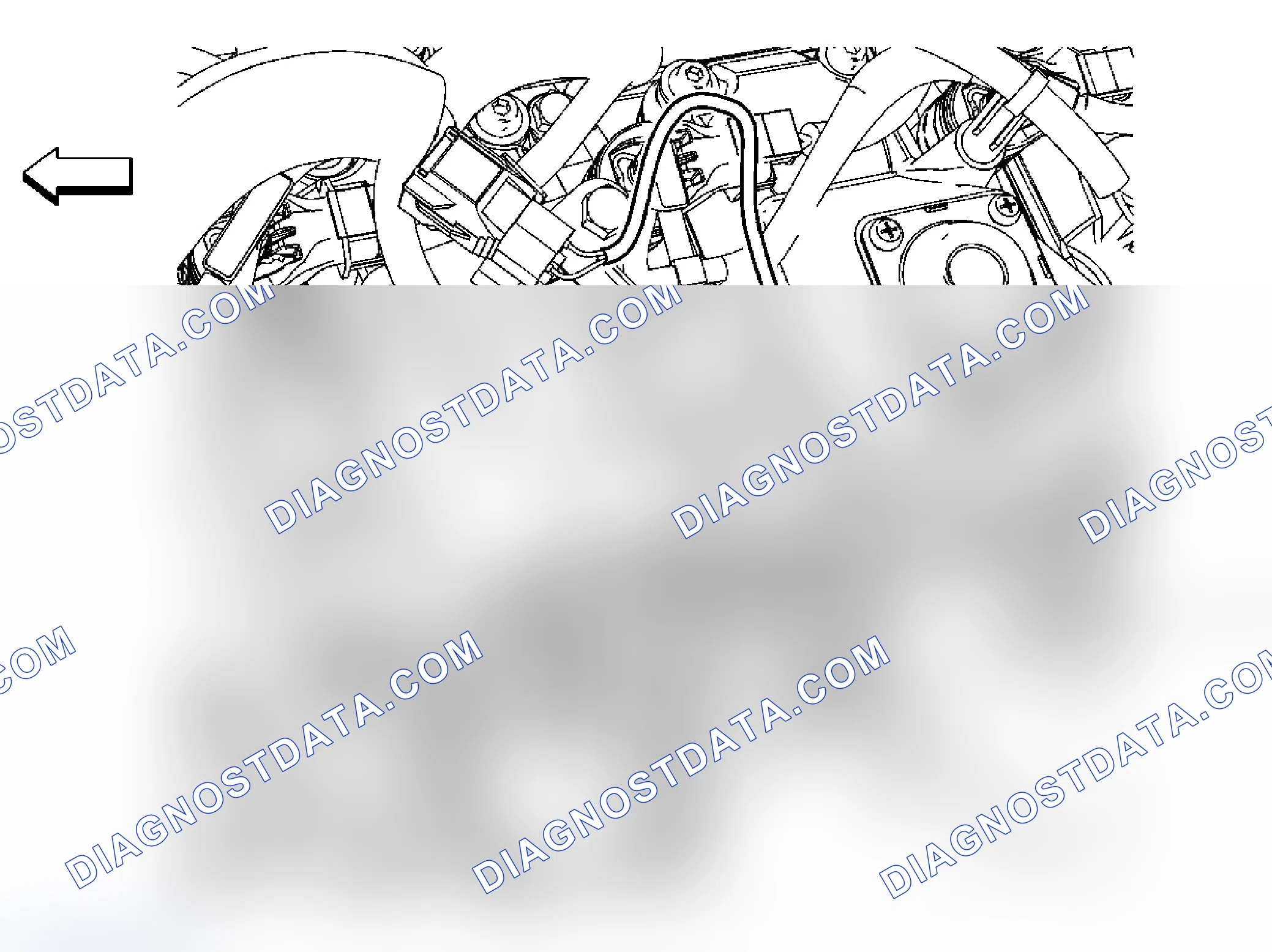 Scheme 15: Exhaust Gas Recirculation Valve Temperature Sensor Replacement - Position 1