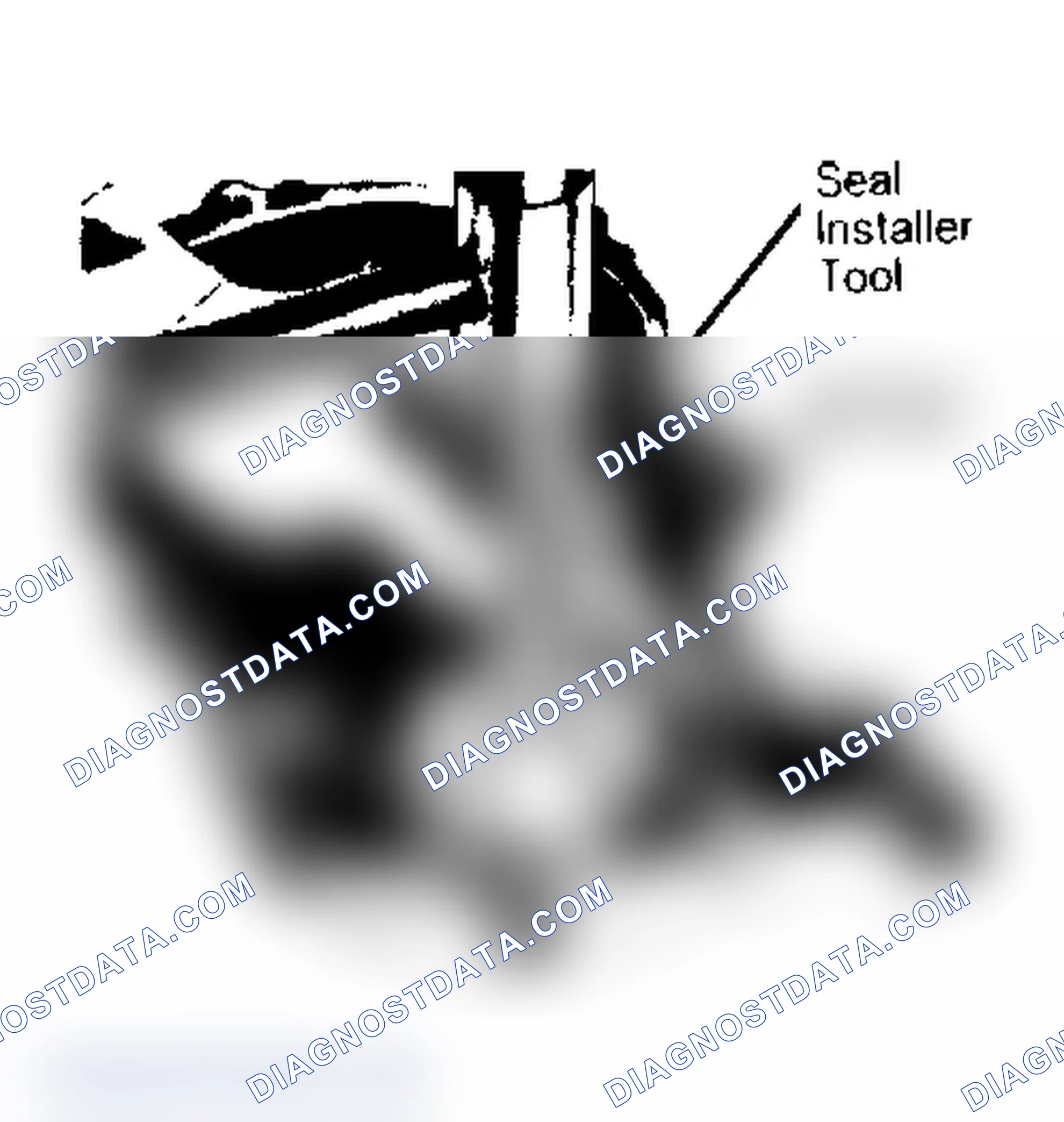 Scheme 35: Installing Front Cover Oil Seal Fully seat seal in front cover recess.