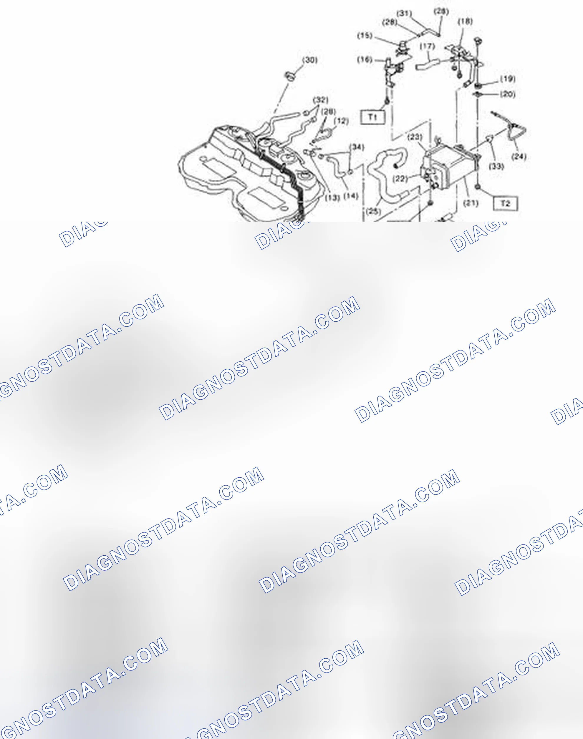 Scheme 231: Exploded View Of Fuel Line With Torque Specification