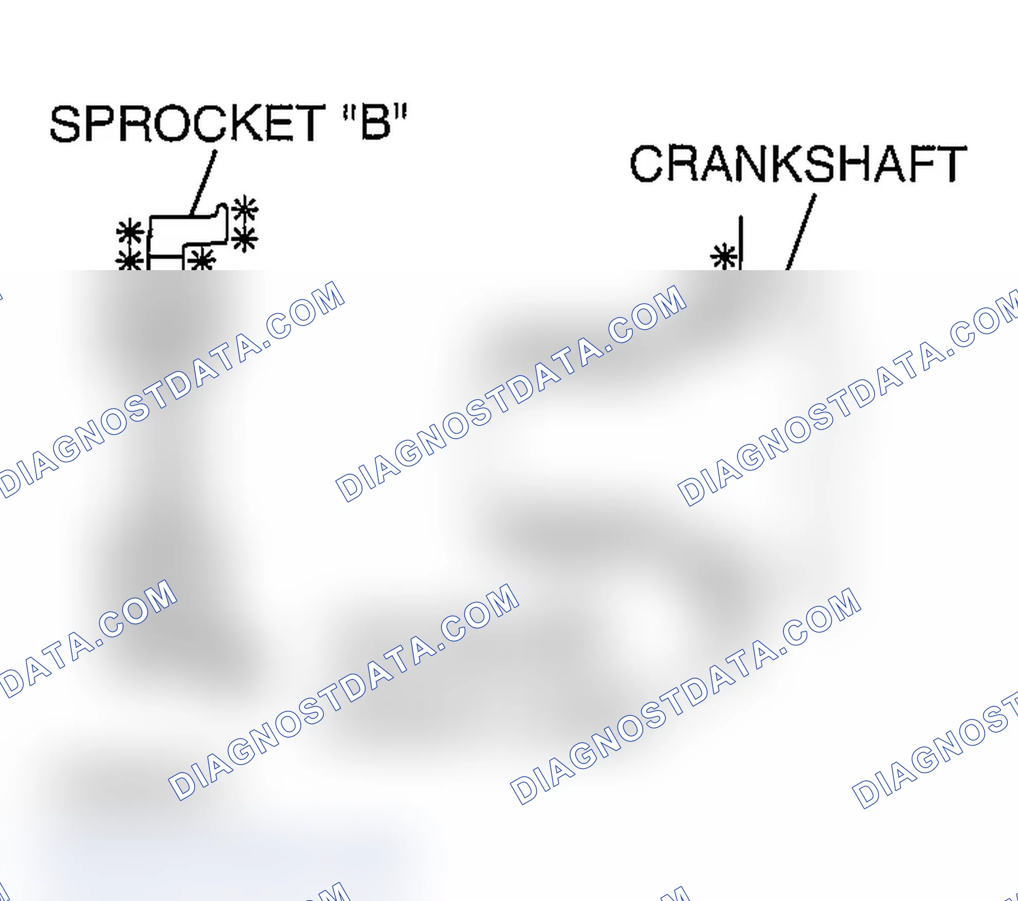 Scheme 930: >> E << CRANKSHAFT SPROCKET "B" INSTALLATION