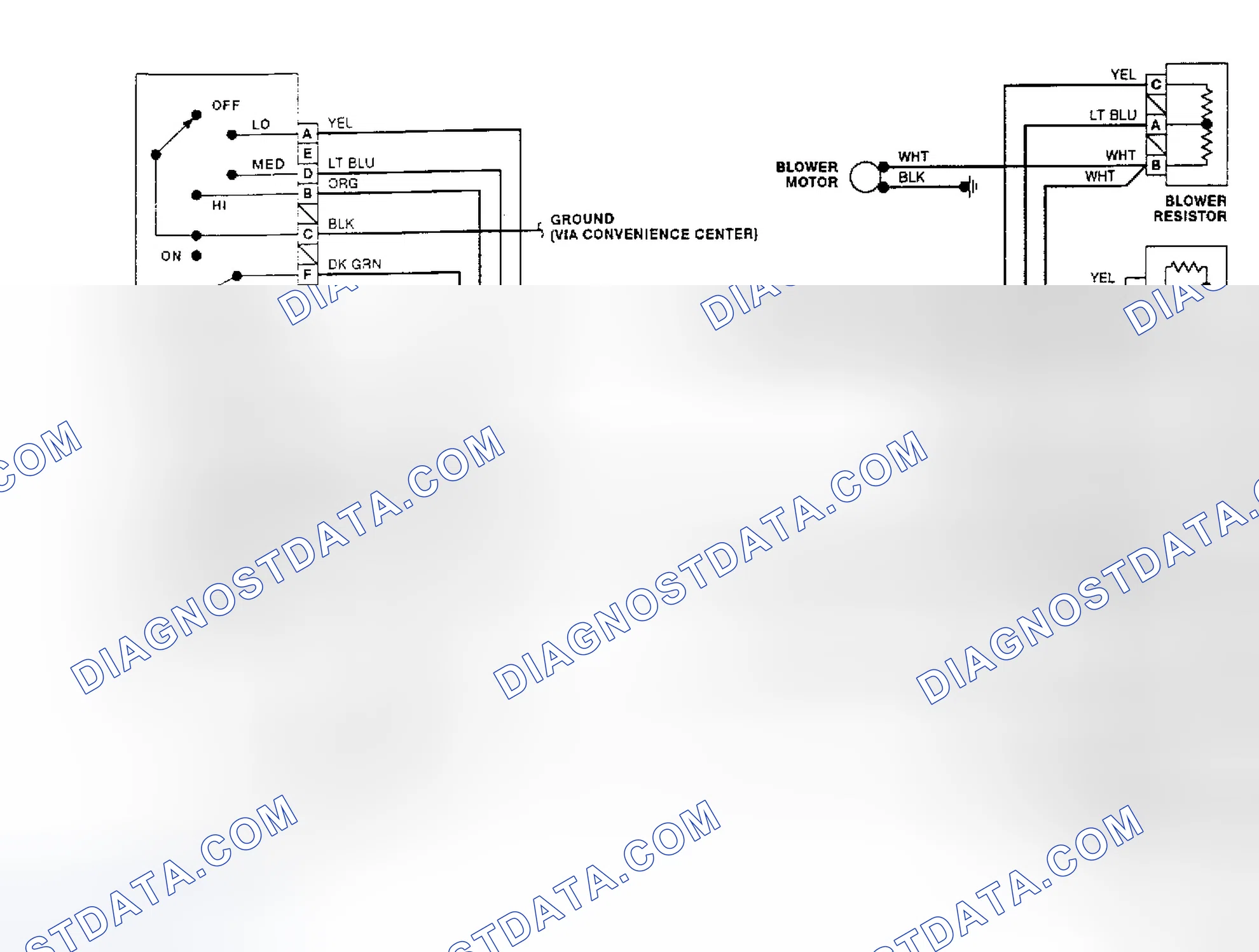 Fig. 4: Rear Heater System Wiring Diagram