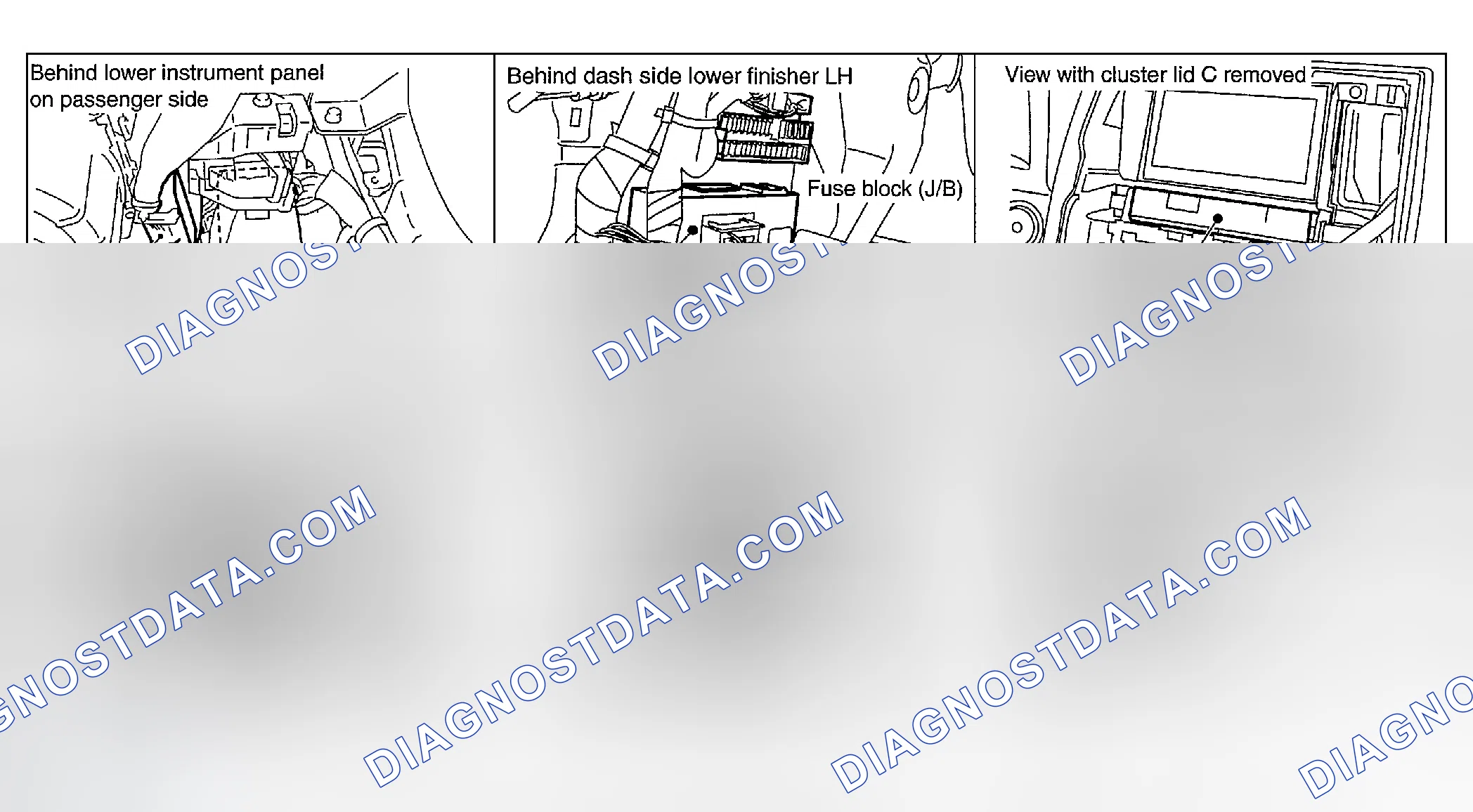 Scheme 78: COMPONENT PARTS AND HARNESS CONNECTOR LOCATION