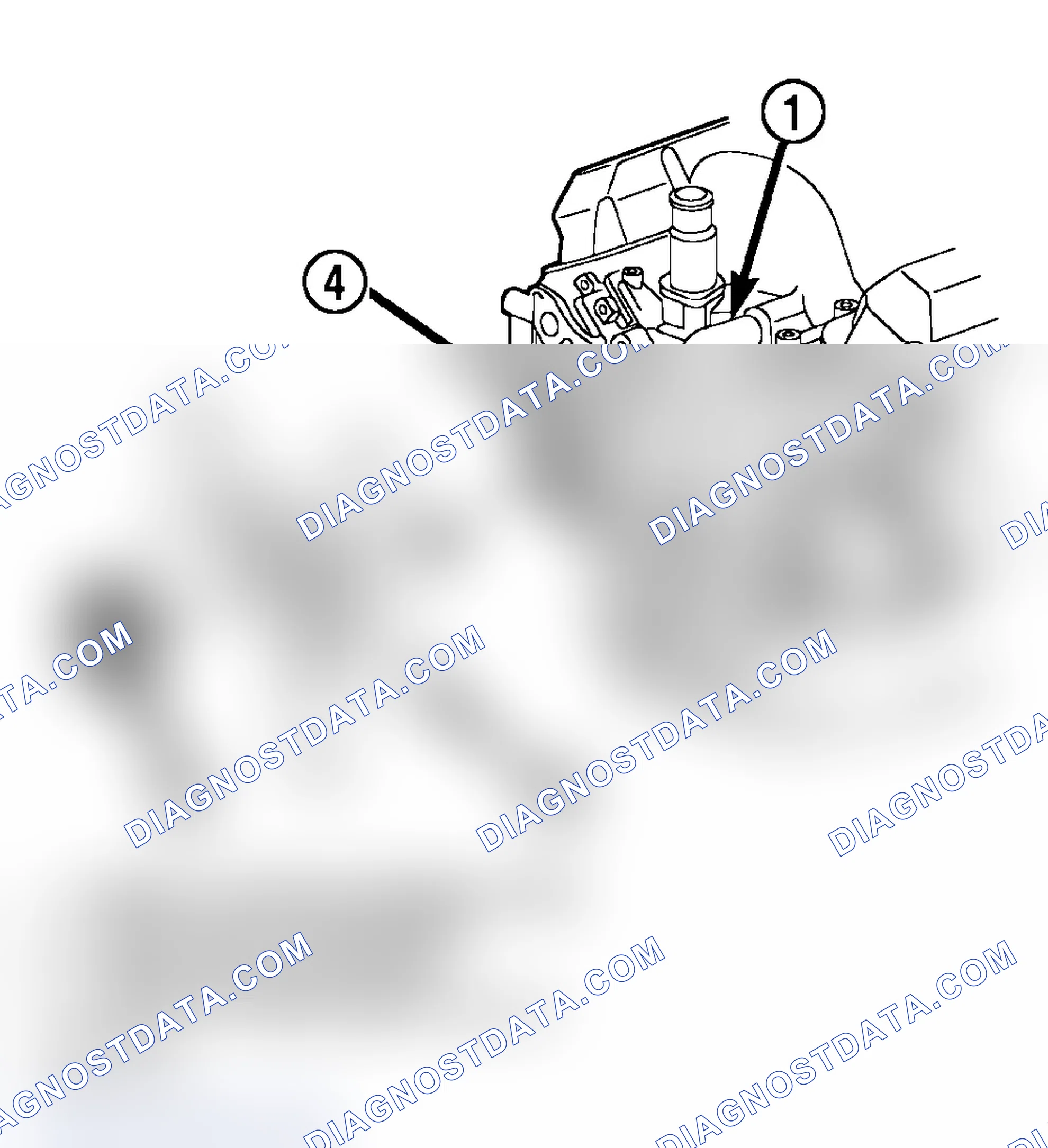 Scheme 94: WATER PUMP BYPASS HOSE WITHOUT AIR CONDITIONING