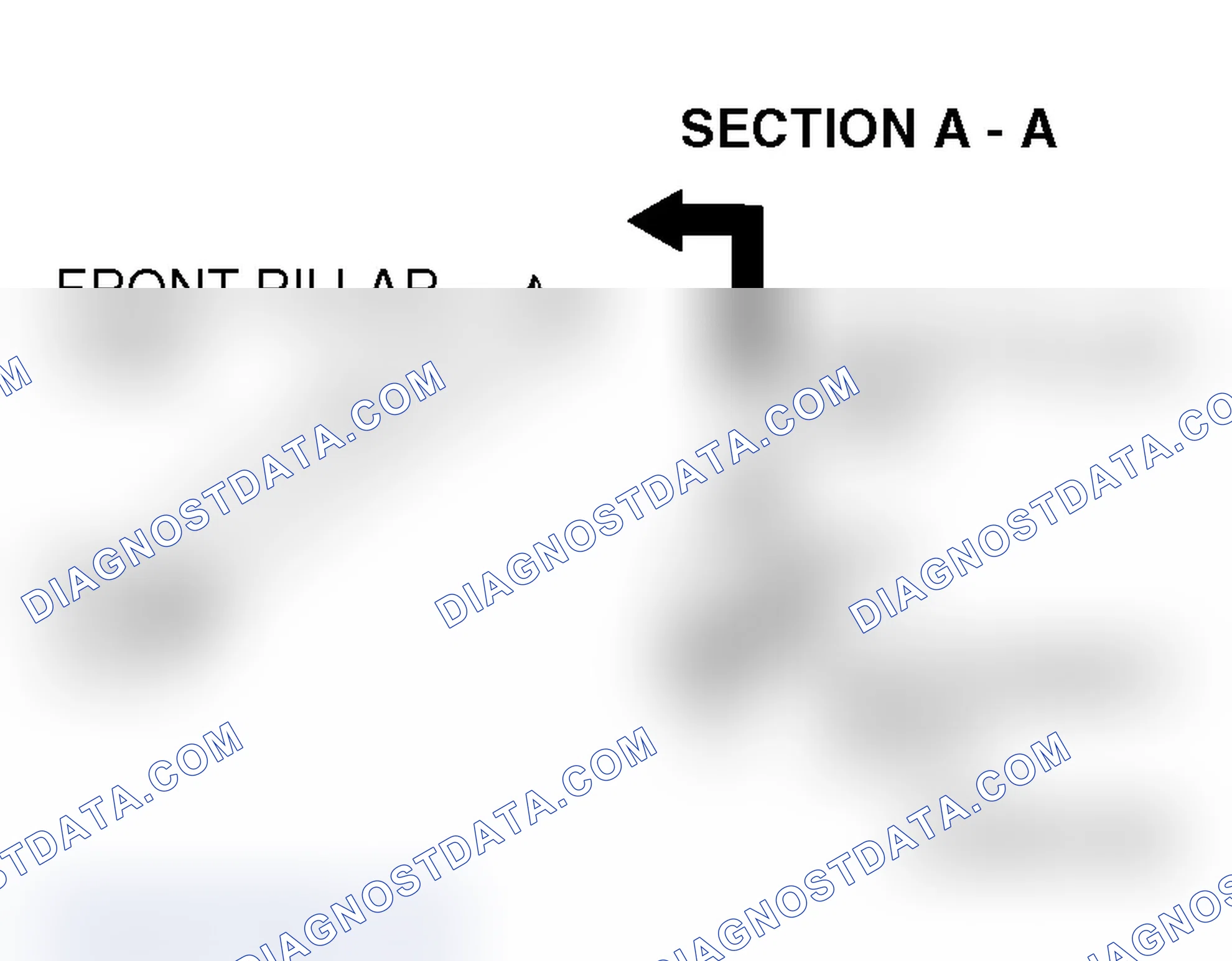 Scheme 55: << A >> FRONT PILLAR TRIM REMOVAL