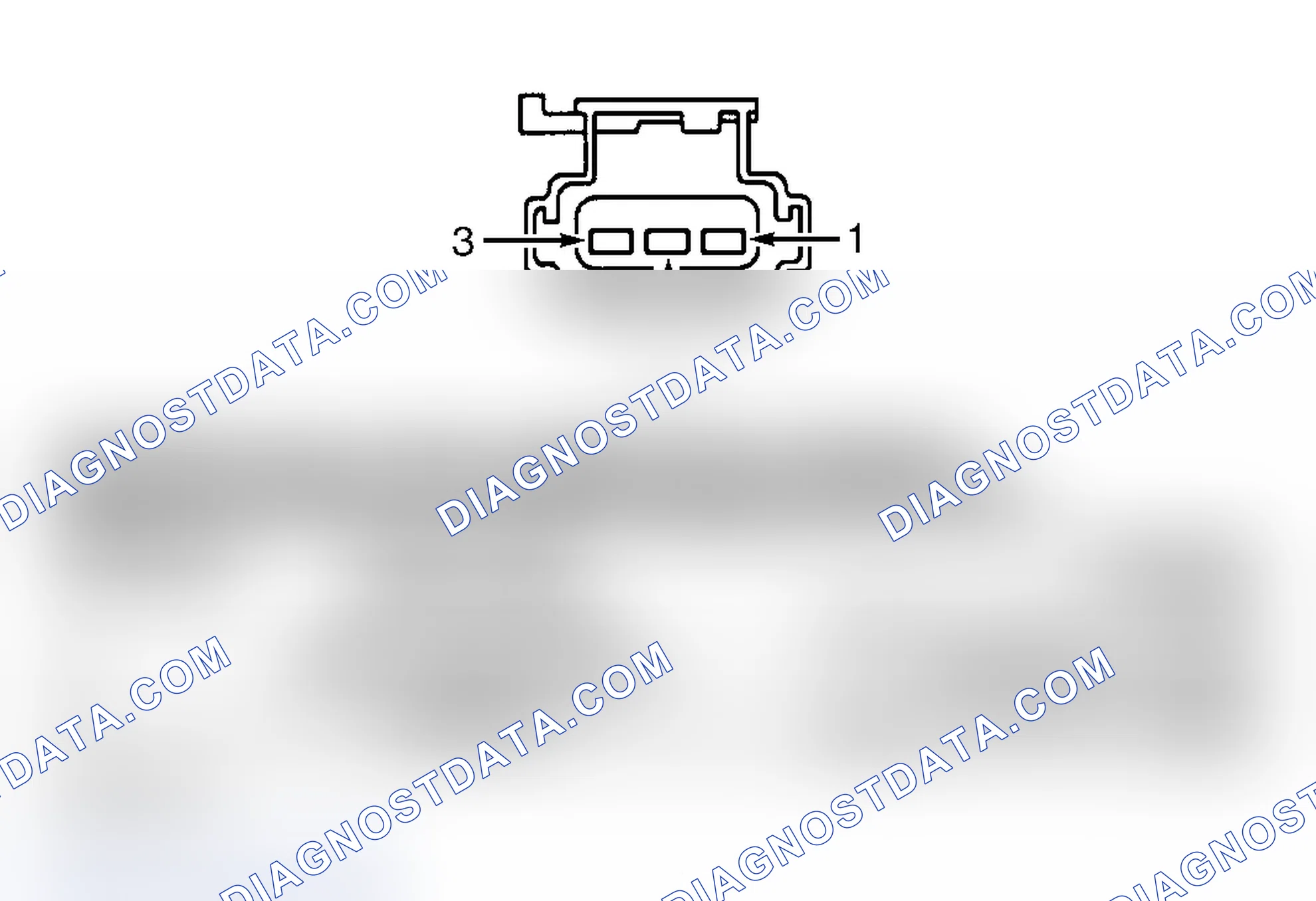 Scheme 93: IGNITION COIL (REAR) HARNESS CONNECTOR END VIEW (8.0L)