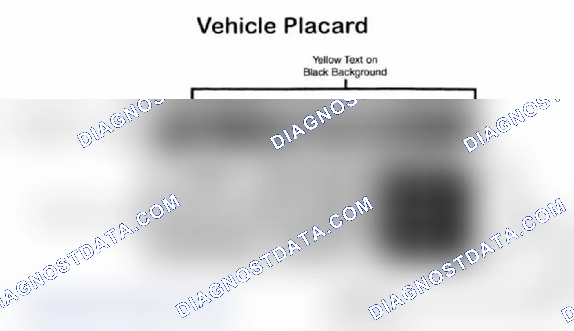 Scheme 28: Vehicle Tire Placard - Typical