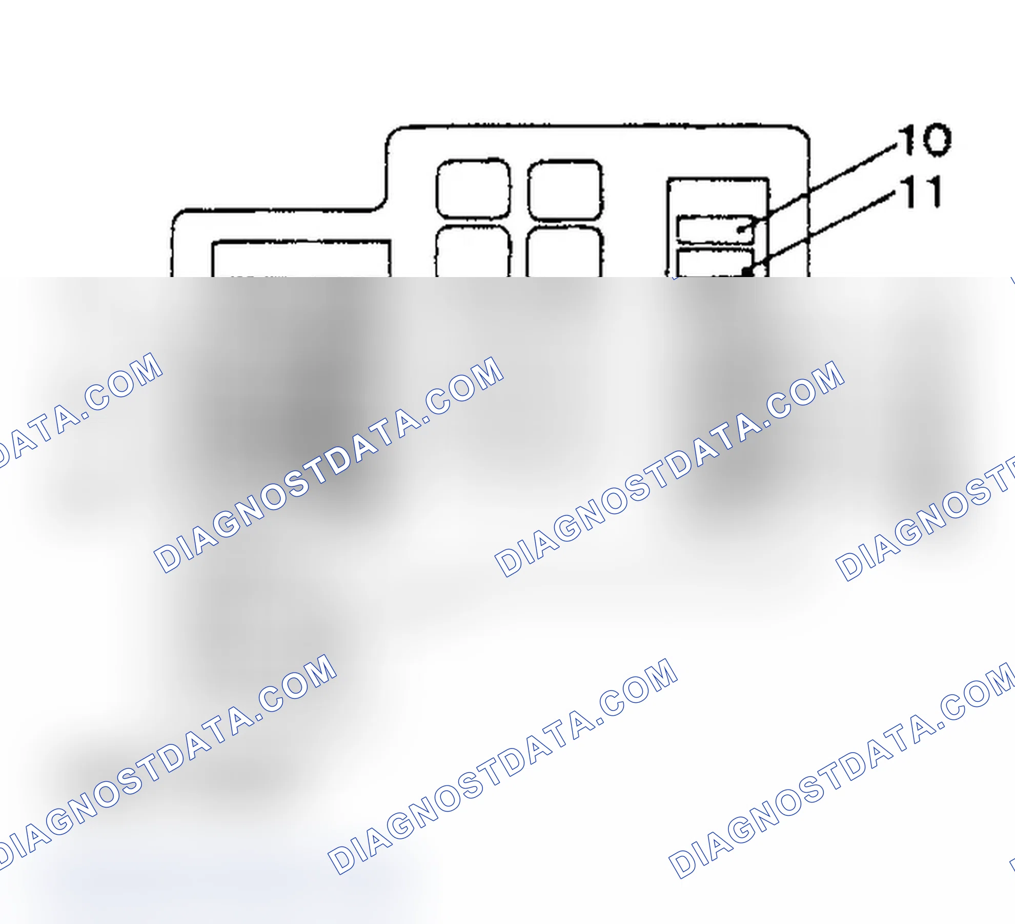 Scheme 16: ENGINE COMPARTMENT FUSE PANEL IDENTIFICATION - 2.5L (1996)