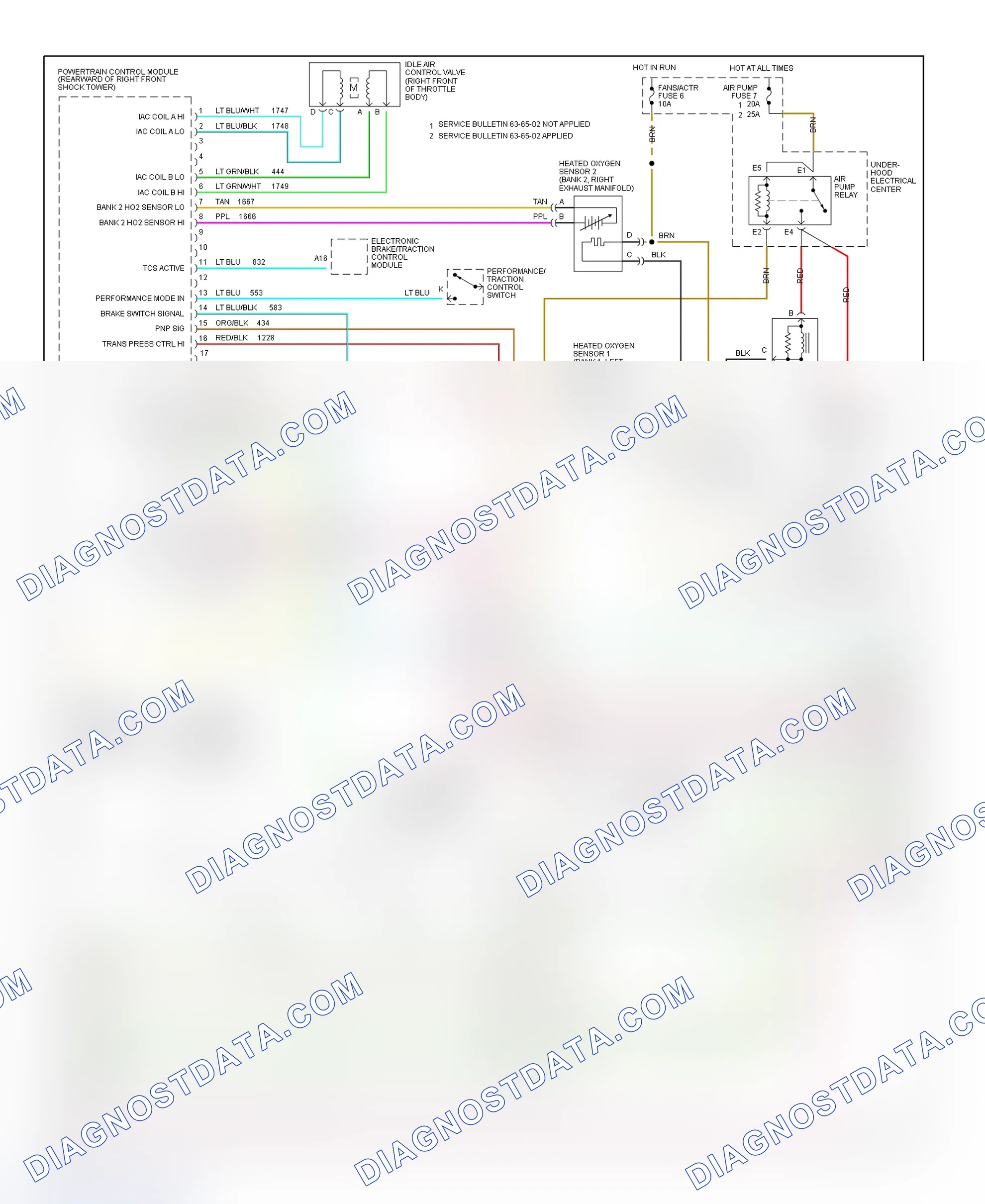 Scheme 176: 5.7L (VIN P) PCM Wiring Diagram (2 Of 3)