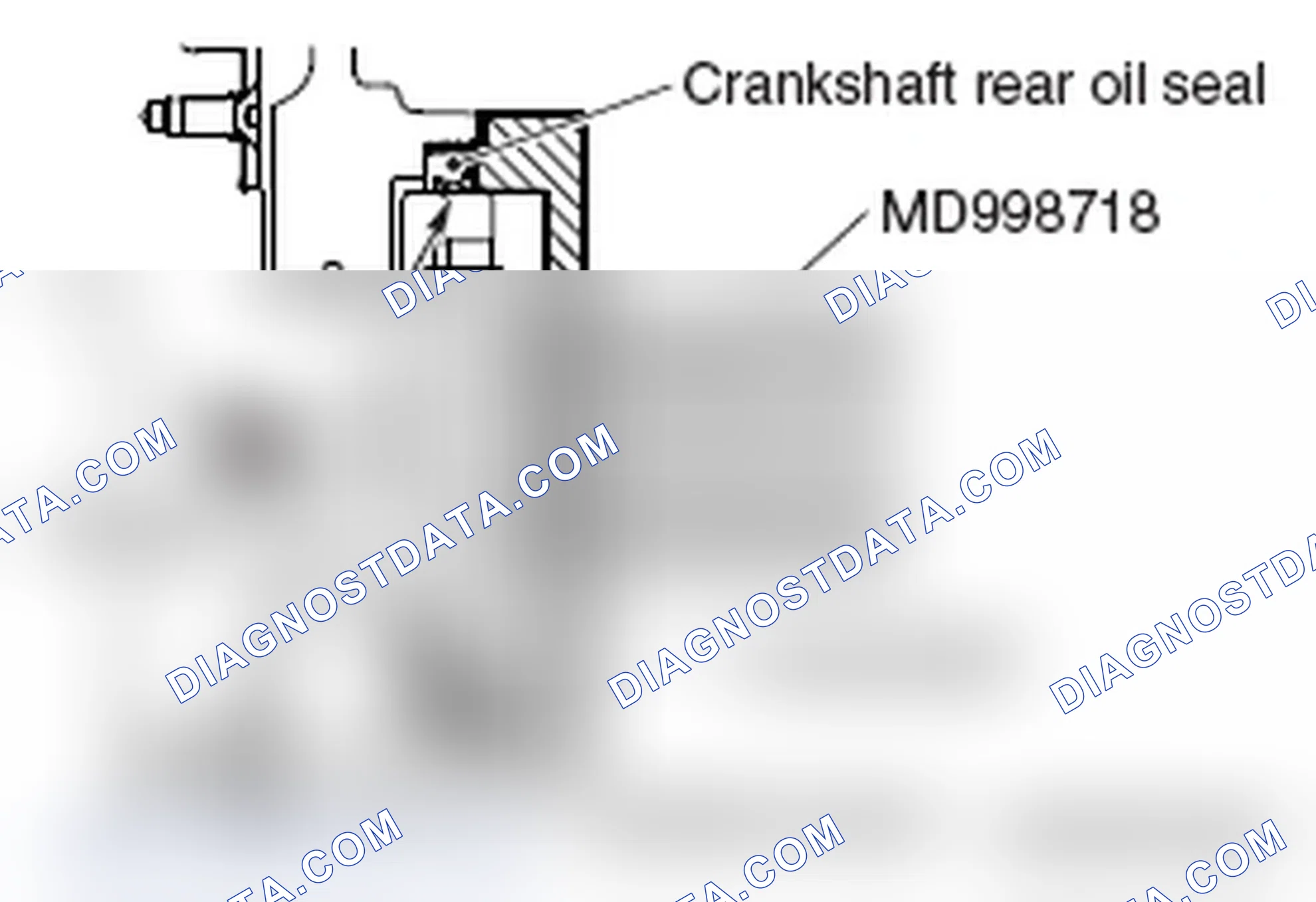 Scheme 184: >> A << CRANKSHAFT REAR OIL SEAL INSTALLATION