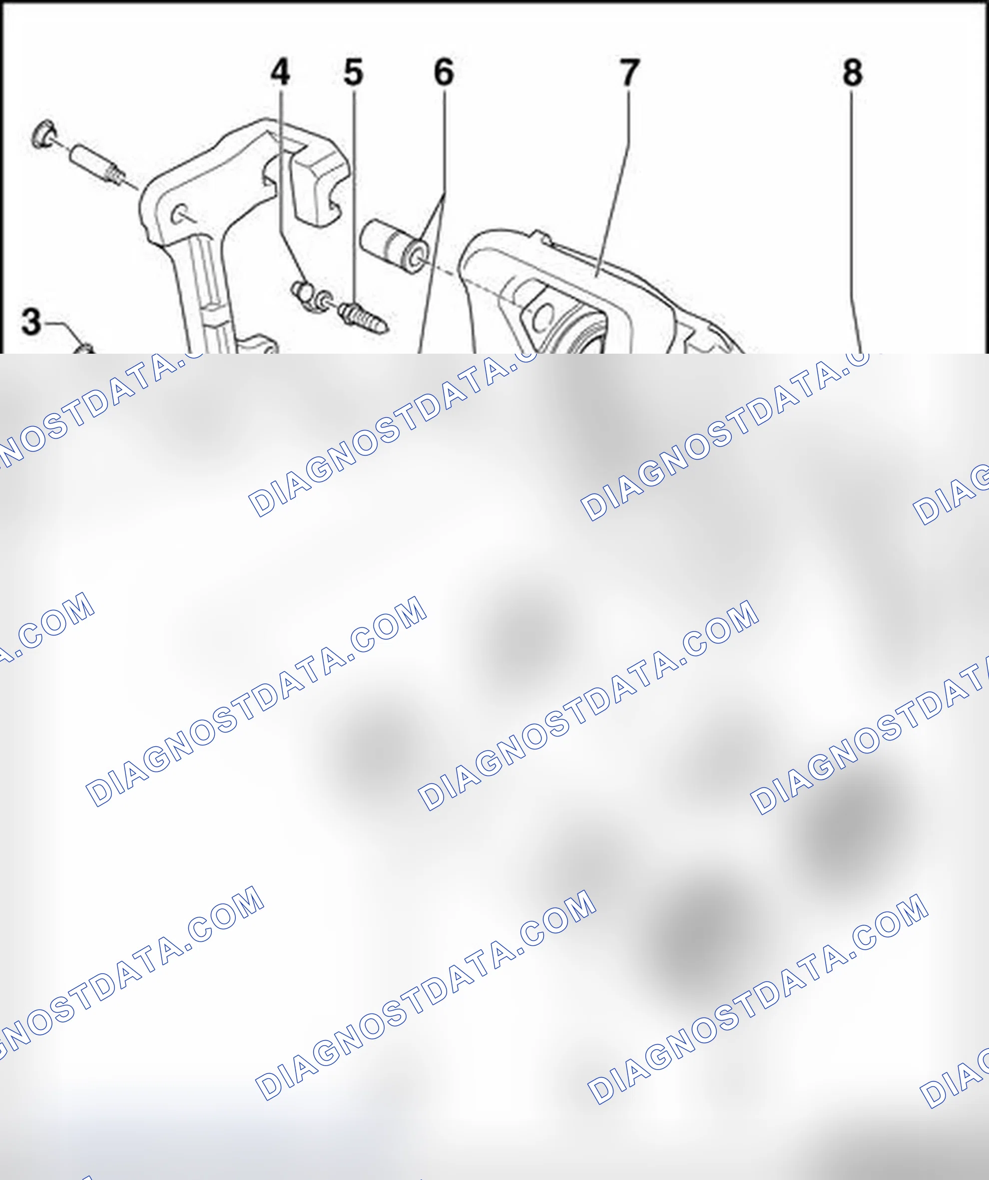 Scheme 116: Brake caliper, servicing