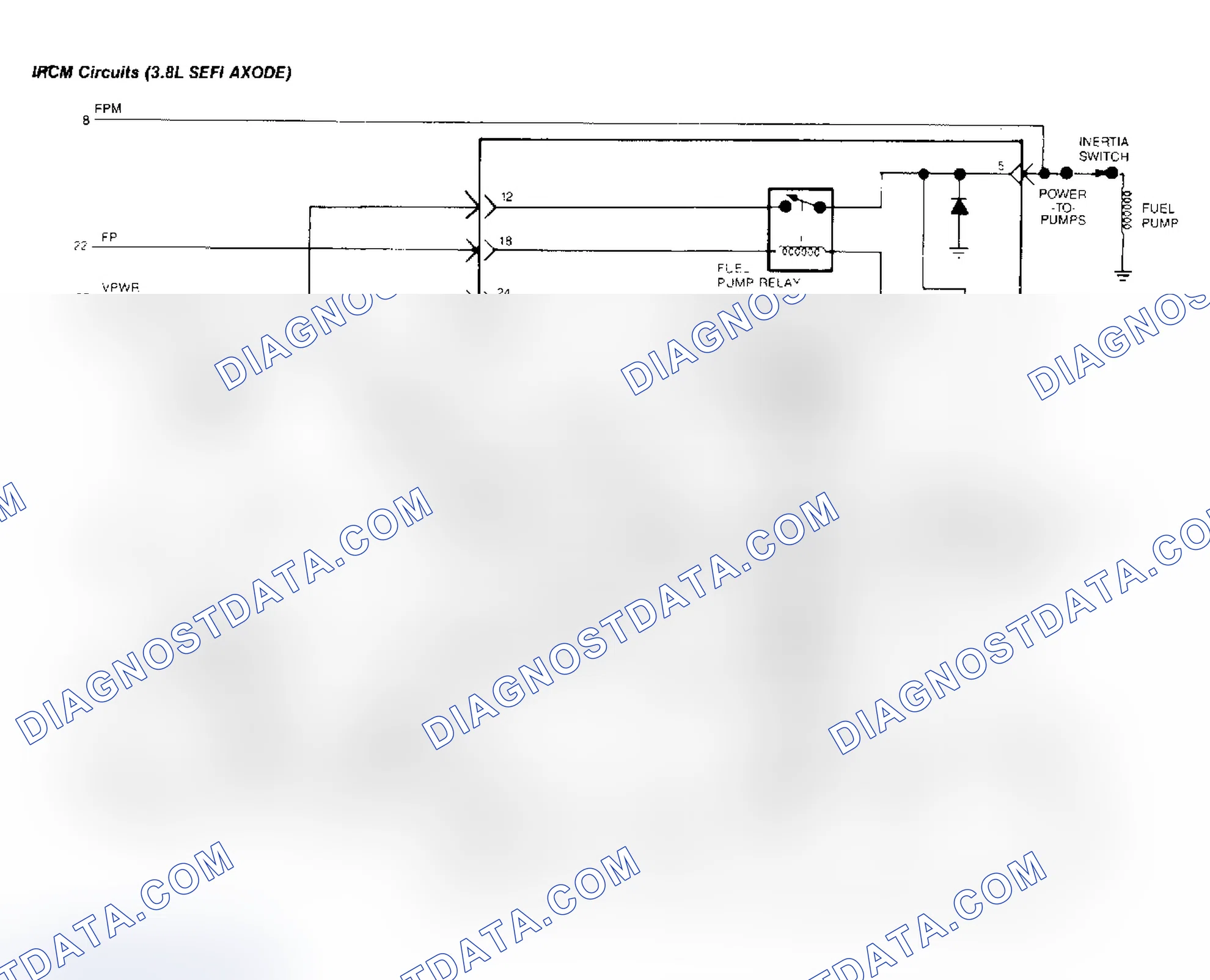 Scheme 85: IRCM Circuits (3.8L SPFI-MA SC)
