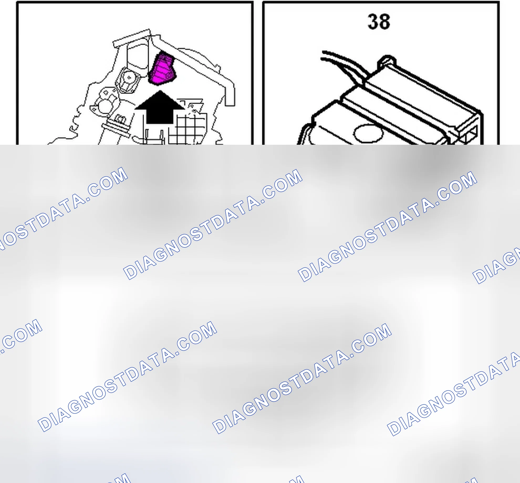 Scheme 314: Motor, Air Recirculation Flap (38)