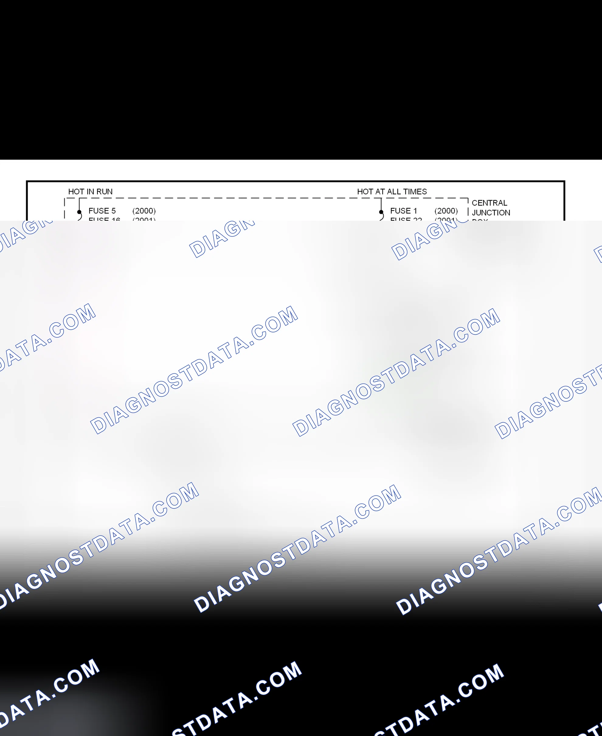Fig. 191: Shift Interlock System Wiring Diagram (2001 Crown Victoria & Grand Marquis)
