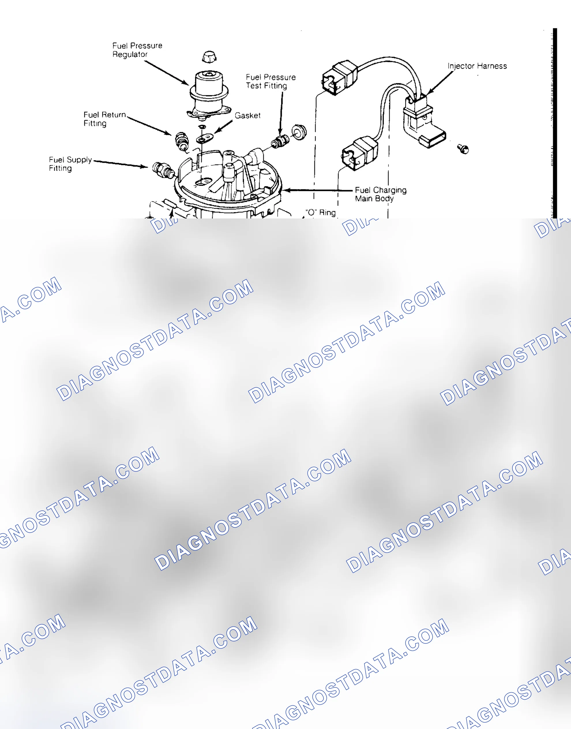 Scheme 7: Exploded View of Throttle Body and Fuel Charging Assembly