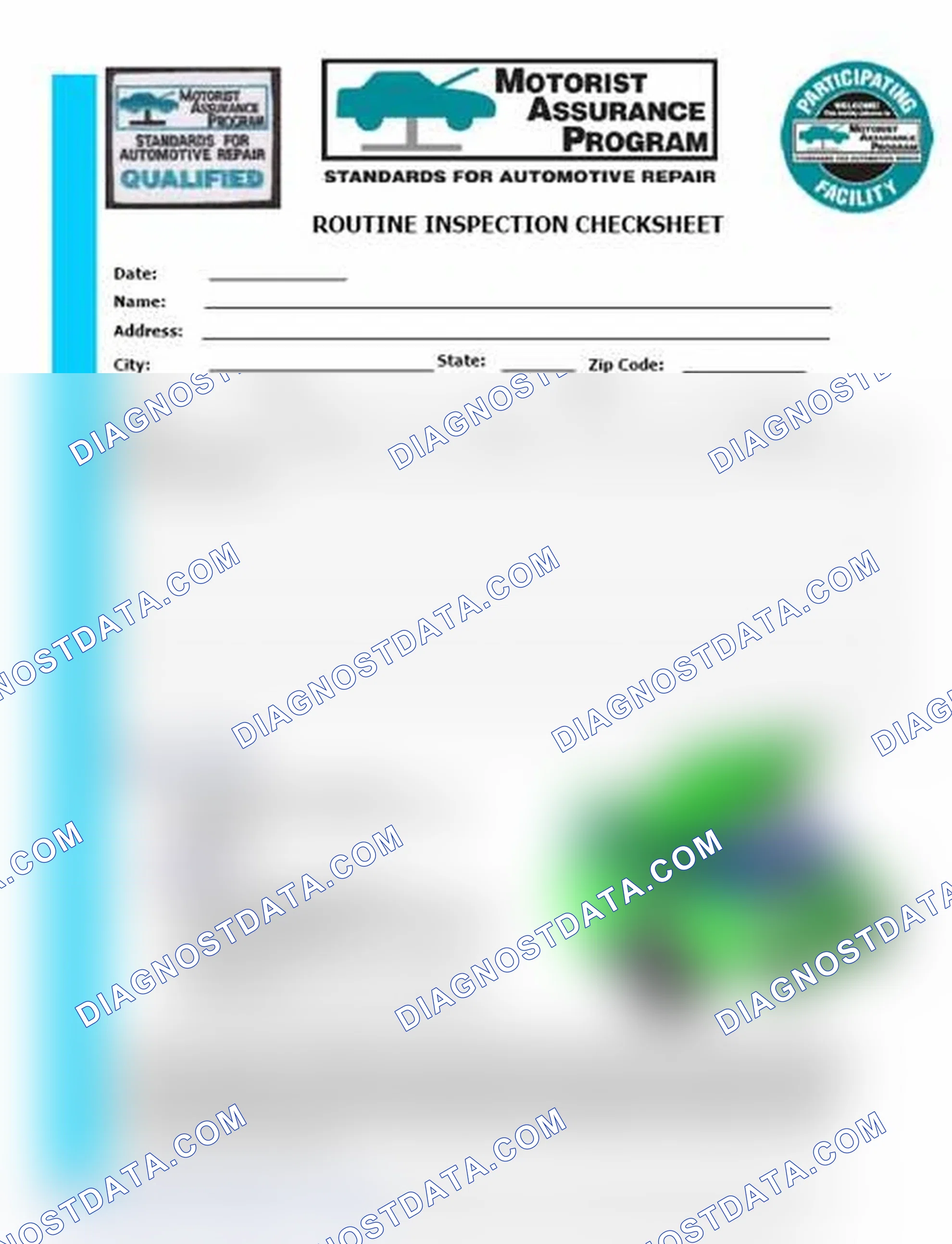 Scheme 26: Routine Inspection Checksheet (1 Of 2)
