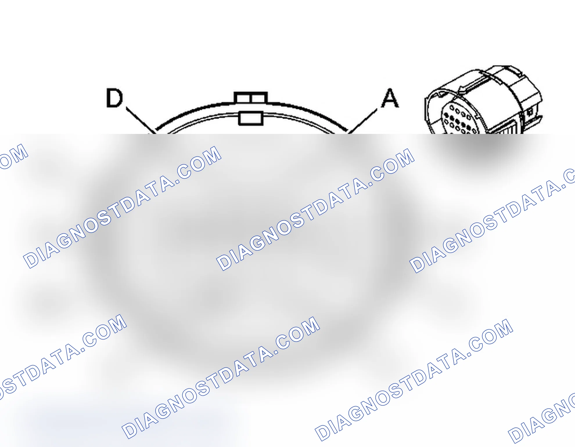 Scheme 202: Automatic Transmission Inline 20-Way Connector End View