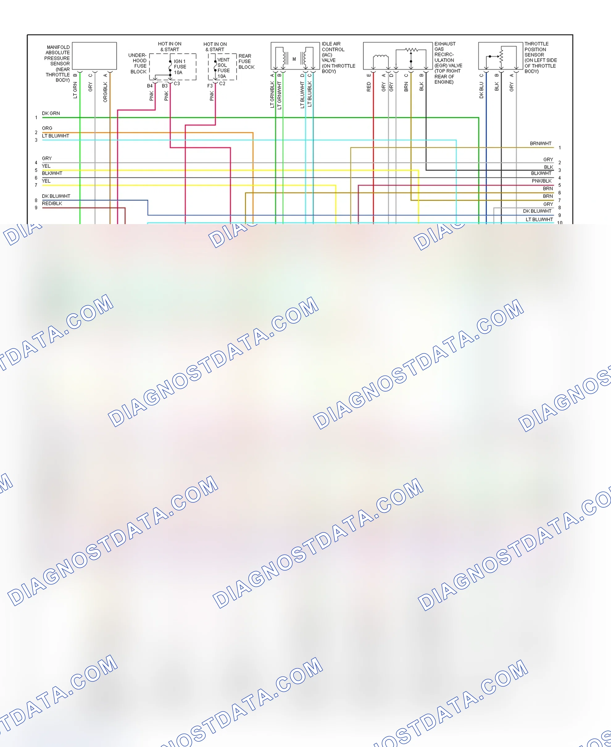 Scheme 75: PCM Wiring Diagram (DeVille & Seville - 4.6L - 2 Of 5)