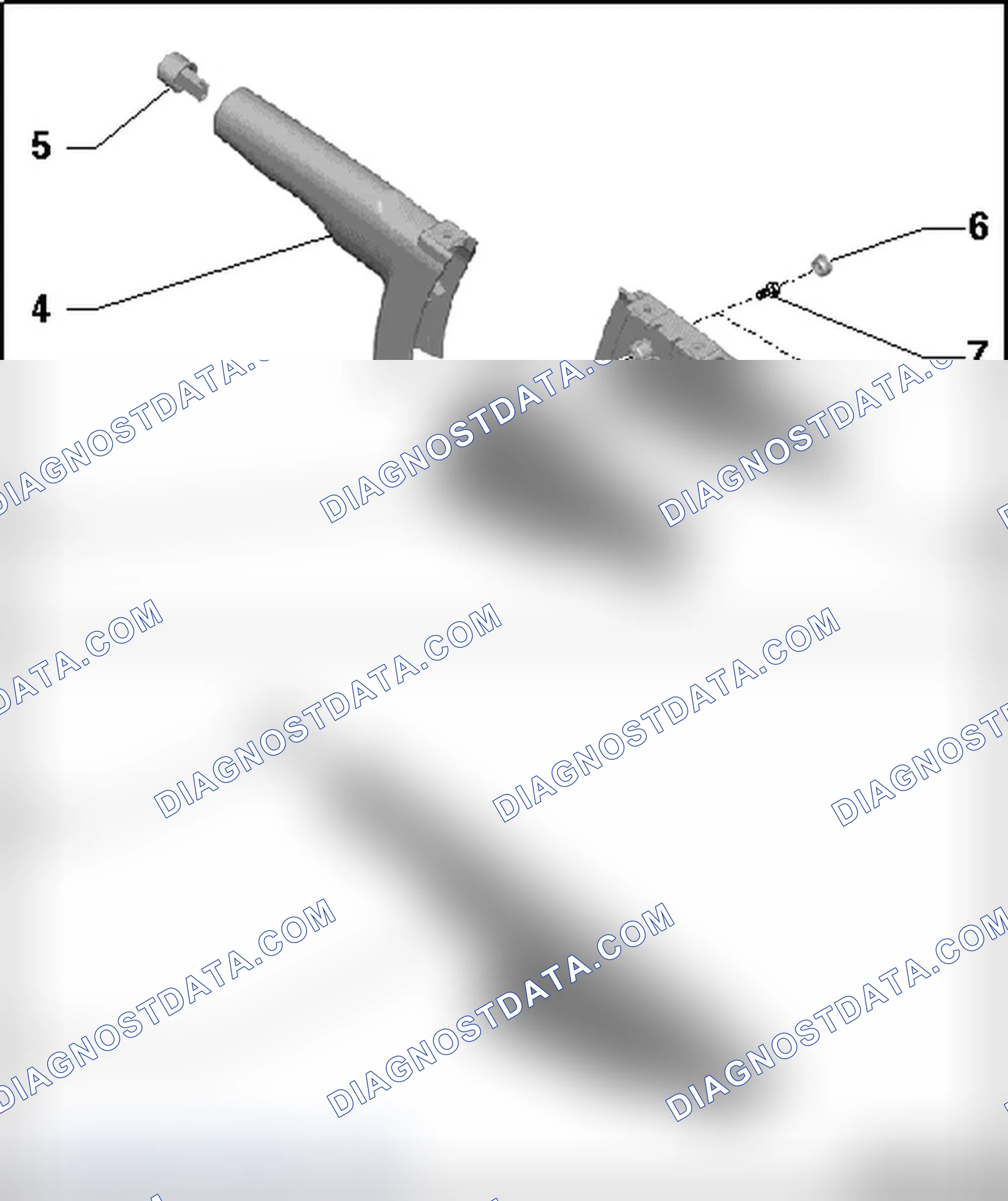Scheme 276: PARKING BRAKE HANDLE TRIM ASSEMBLY OVERVIEW