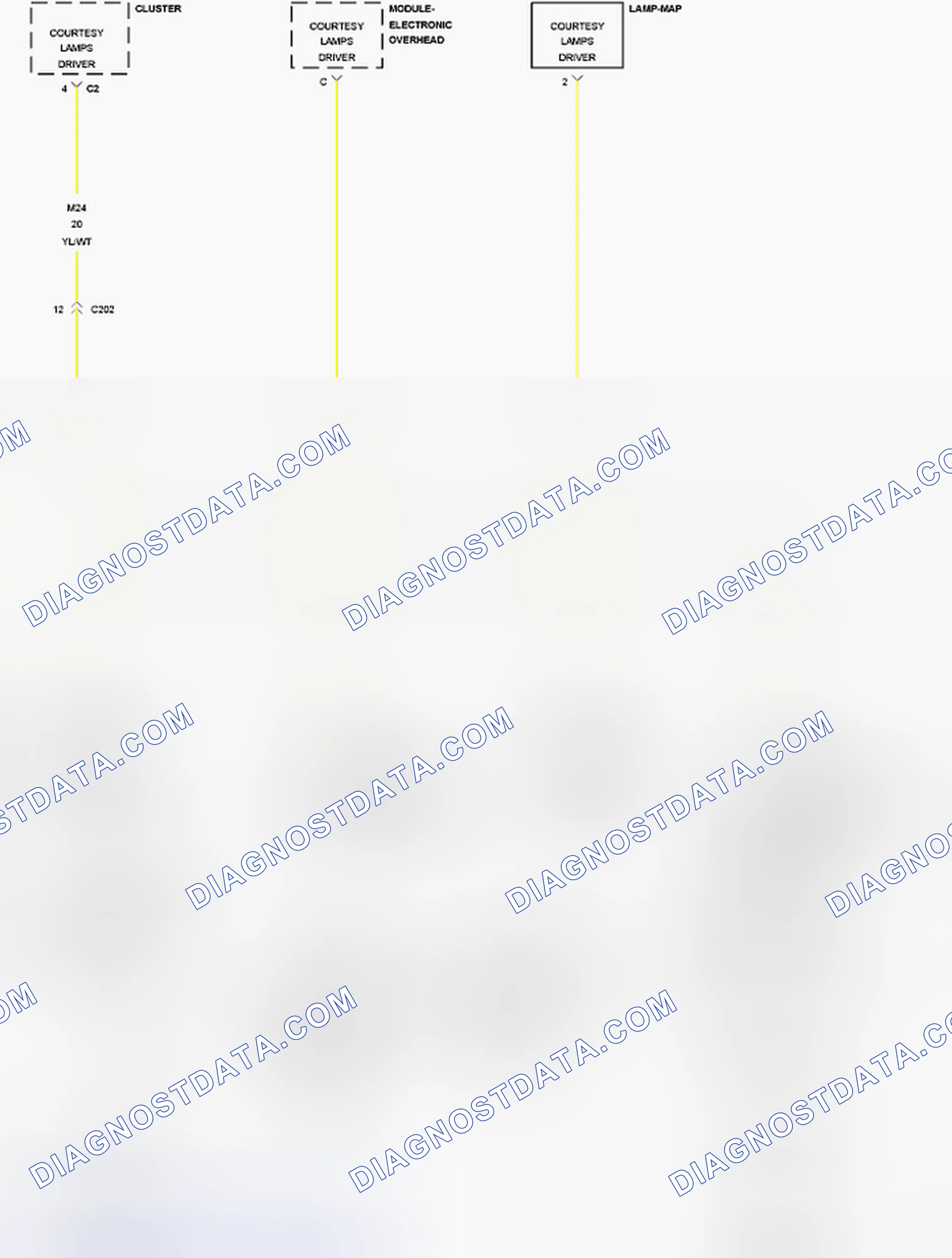Scheme 260: B161A-COURTESY/DOME LAMP CONTROL CIRCUIT