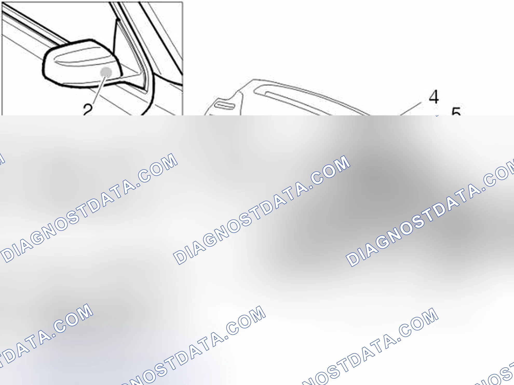 Scheme 1: Passenger compartment / Door mirror