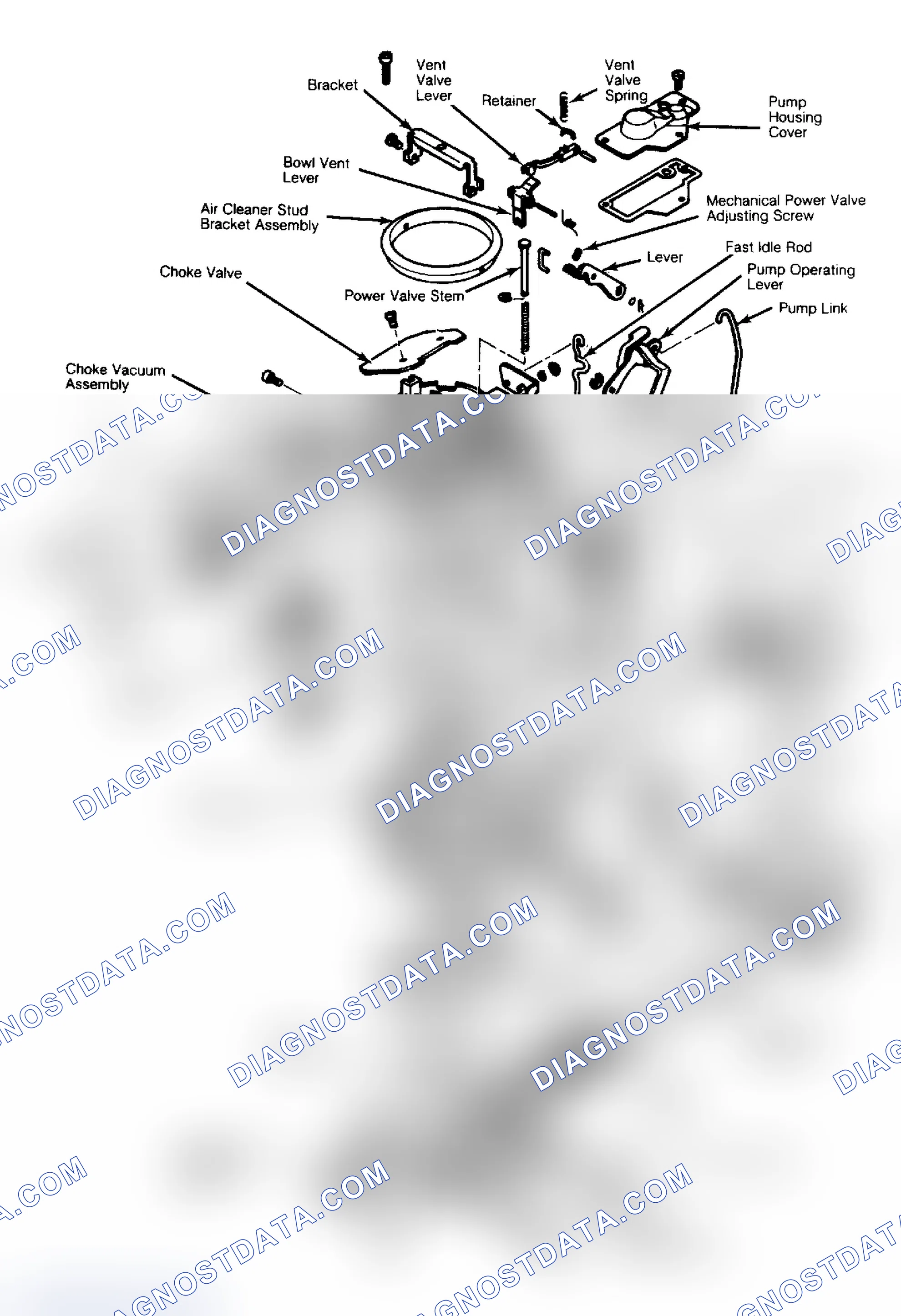 Scheme 20: Exploded View of Holley Model 2280 2-Barrel Carburetor