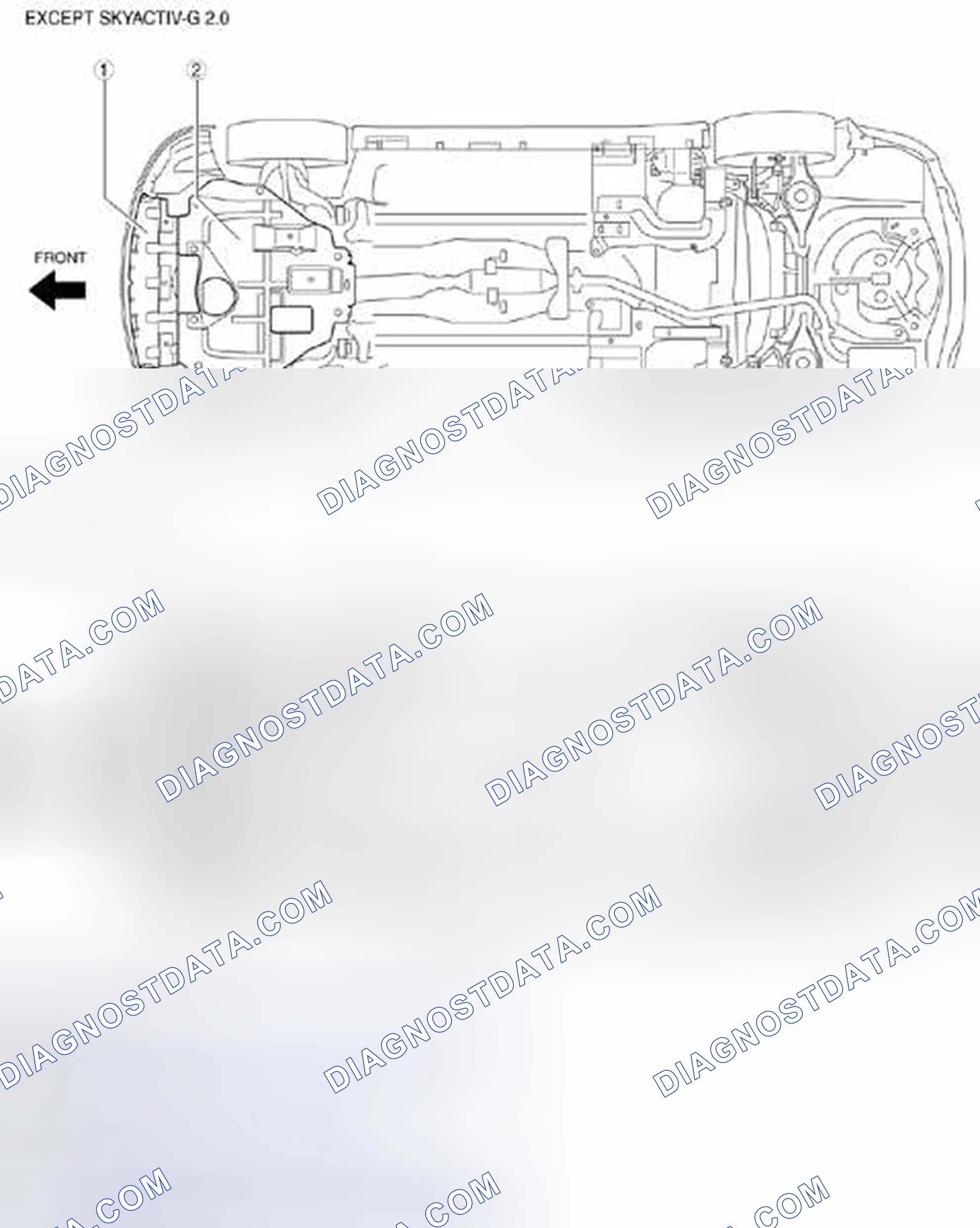 Scheme 125: Identifying Aerodynamic Under Cover No.1, Floor Under Cover And Aerodynamic Under Cover No.2