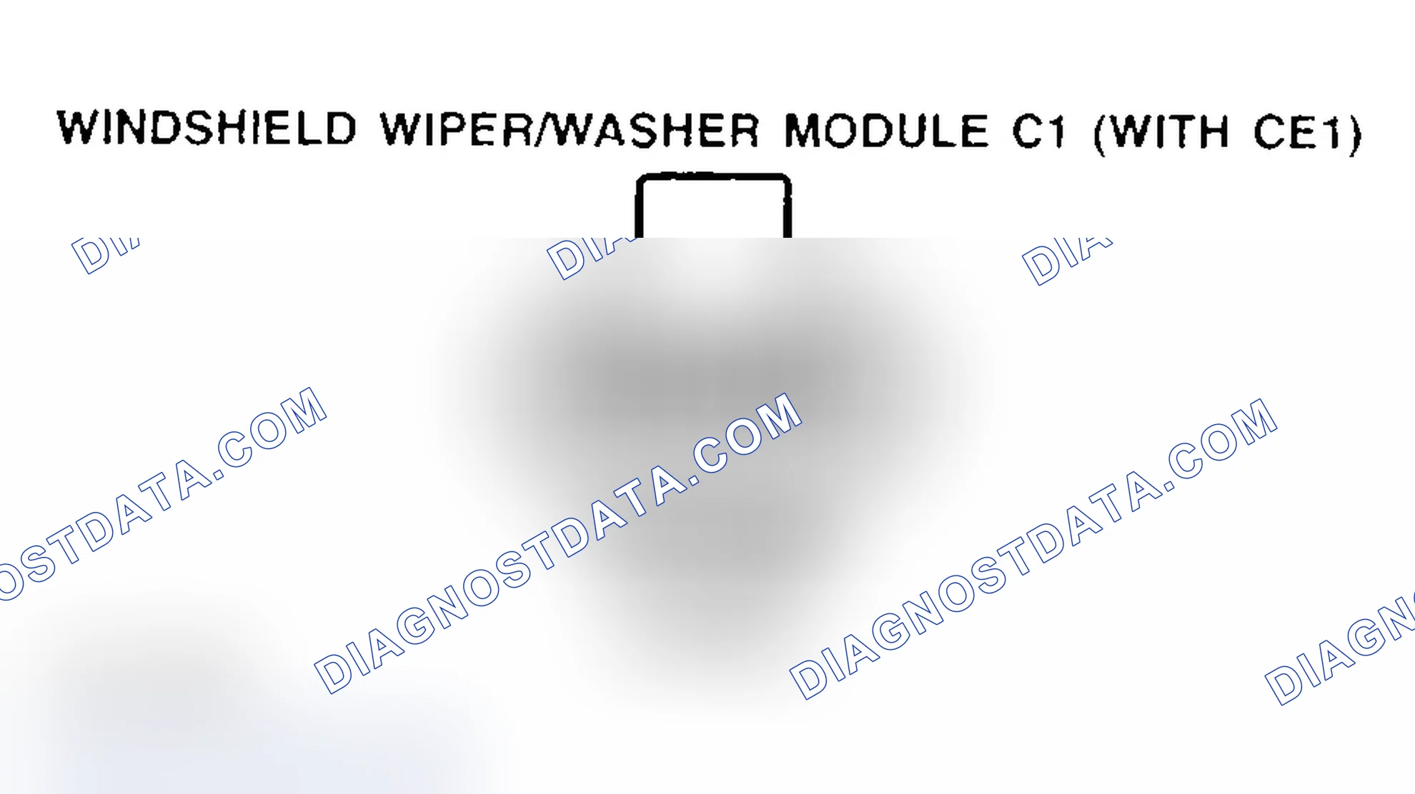 Scheme 244: WINDSHIELD WIPER/WASHER MODULE C1 (WITH CE1)