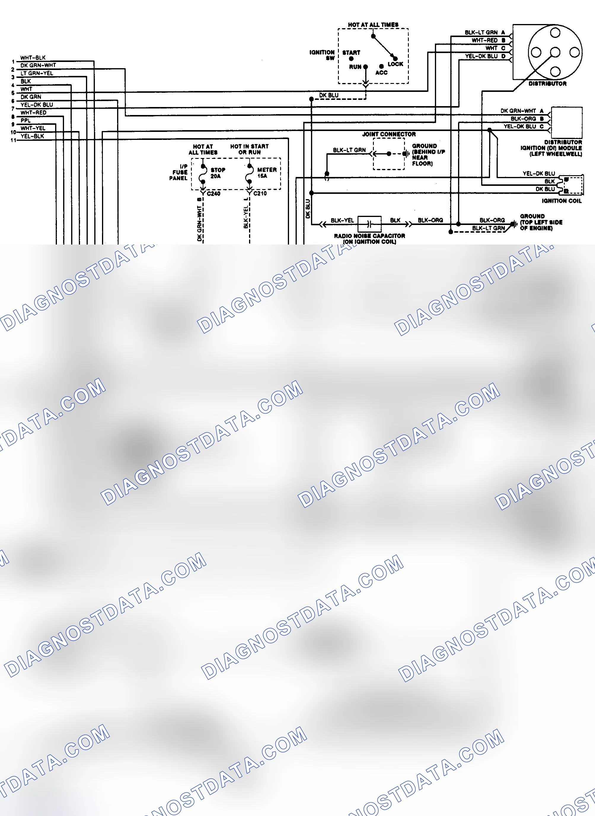 Scheme 162: EEC Wiring Diagram (1.8L M/T - 2 of 2)