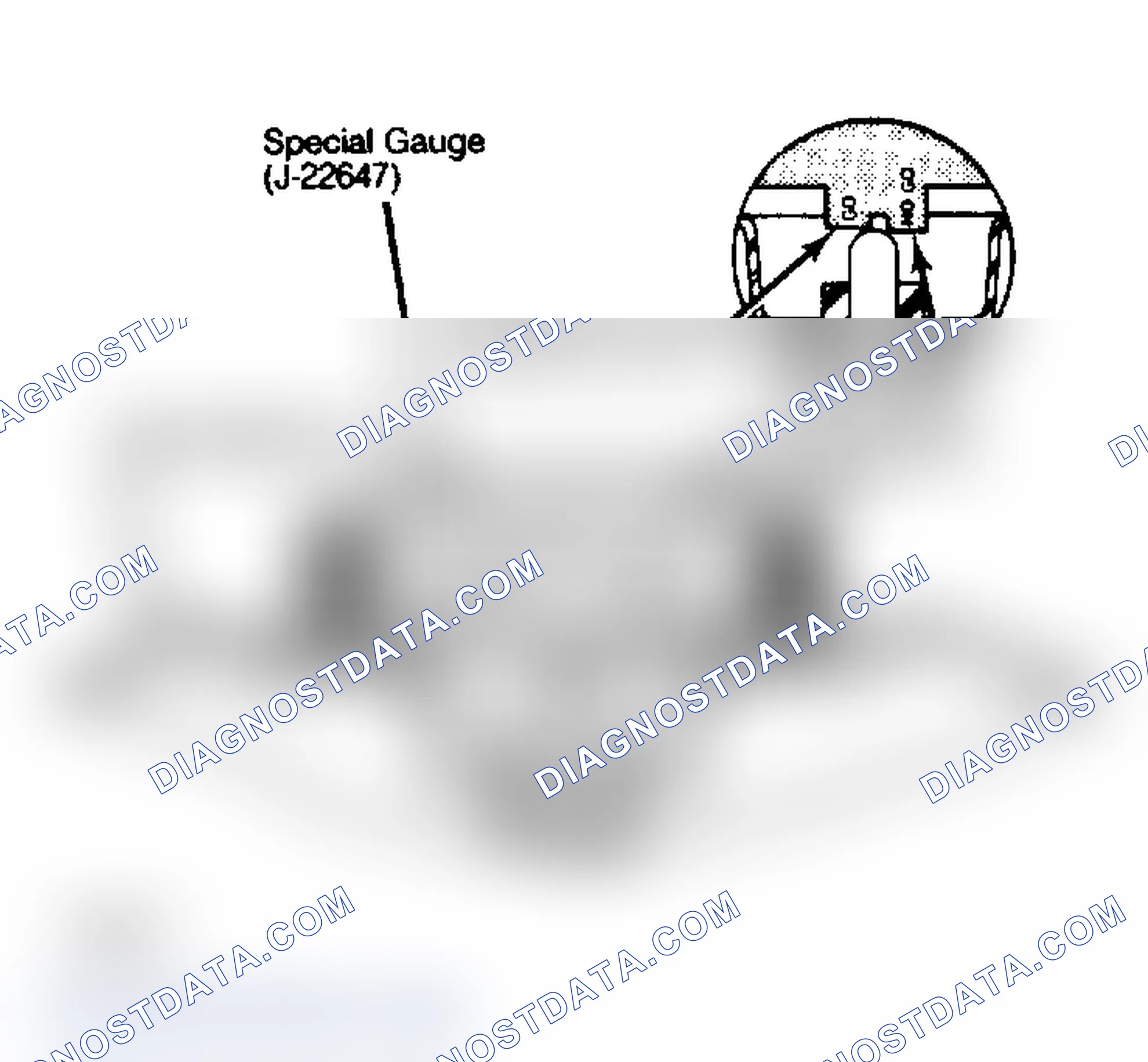 Scheme 7: Push Rod Gauging Method with "Go/No-Go" Gauge J-22647