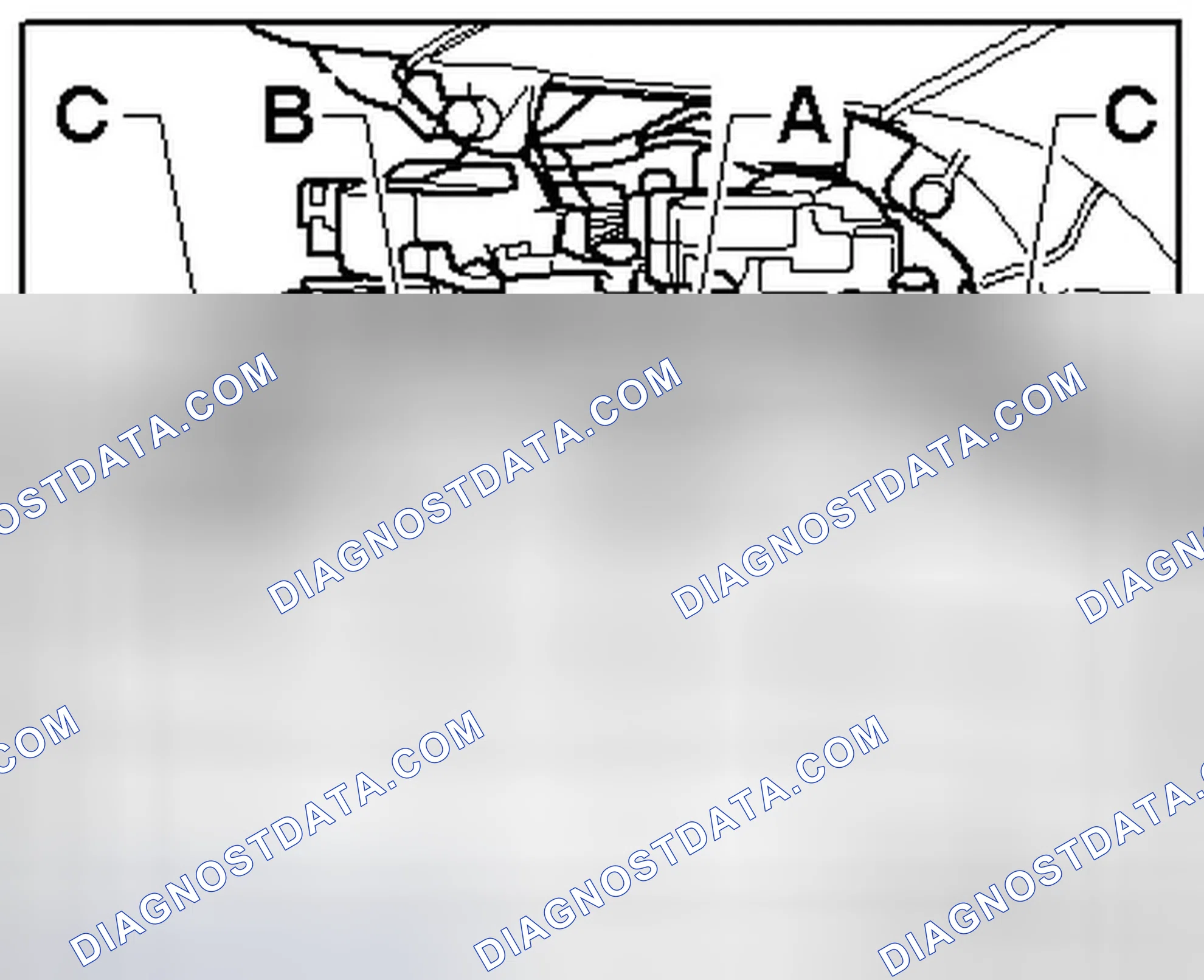 Scheme 96: RIGHT HEATER CORE COVERS - HEATING & A/C UNIT INSTALLED