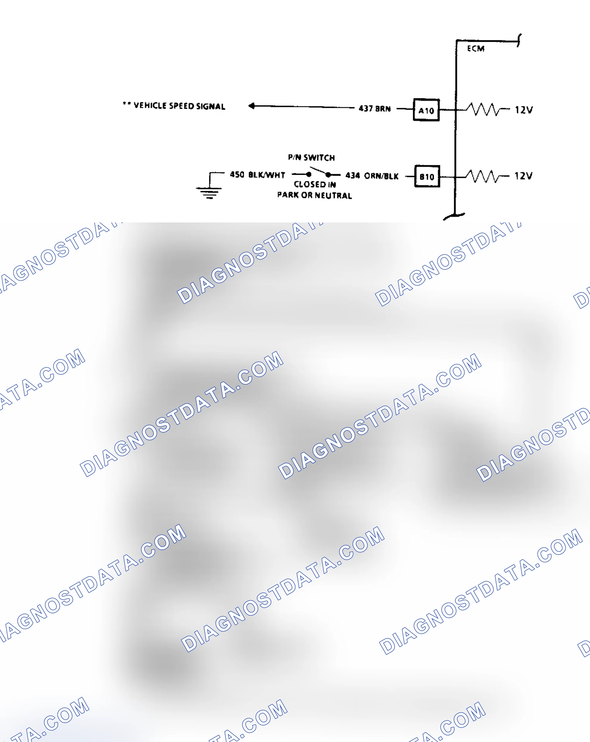 Scheme 80: Code 24, Vehicle Speed Sensor (VSS) Flow Chart & Schematic